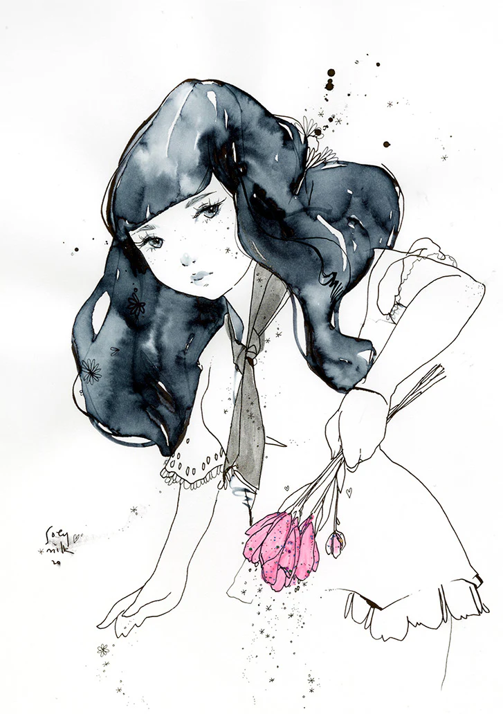 Rakugaki 3 - Soey Milk - #176 - "Ink and Water No. 3"