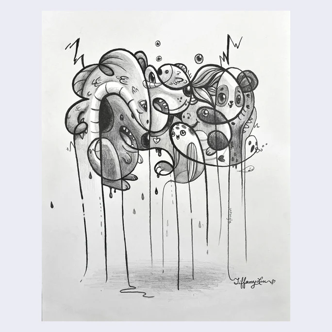 Rakugaki 3 - Tiffany Liu - #100 - "Detangled Storm"