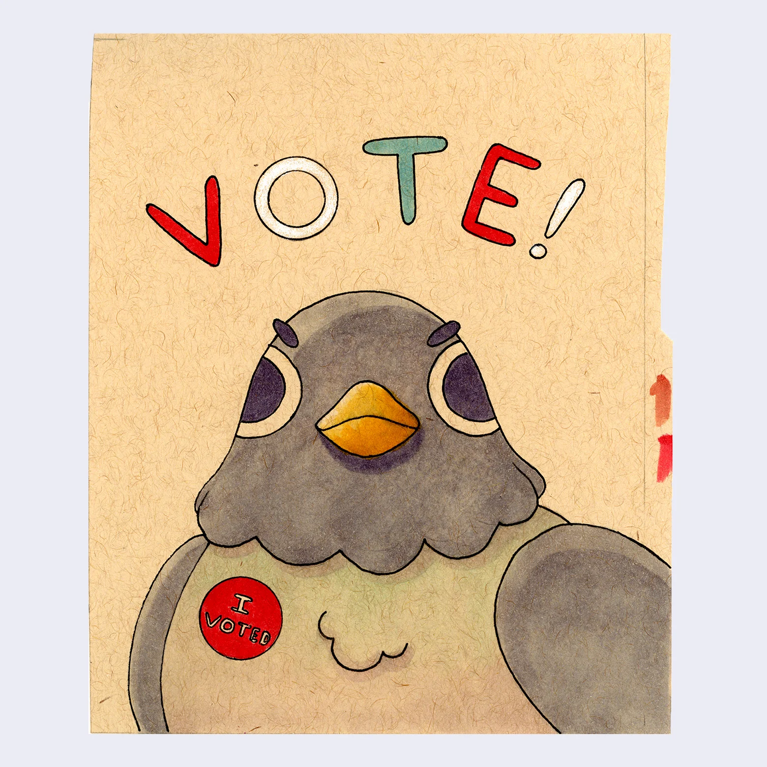Rakugaki 5 (2023) - Felicia Chiao - "Vote Pigeon"