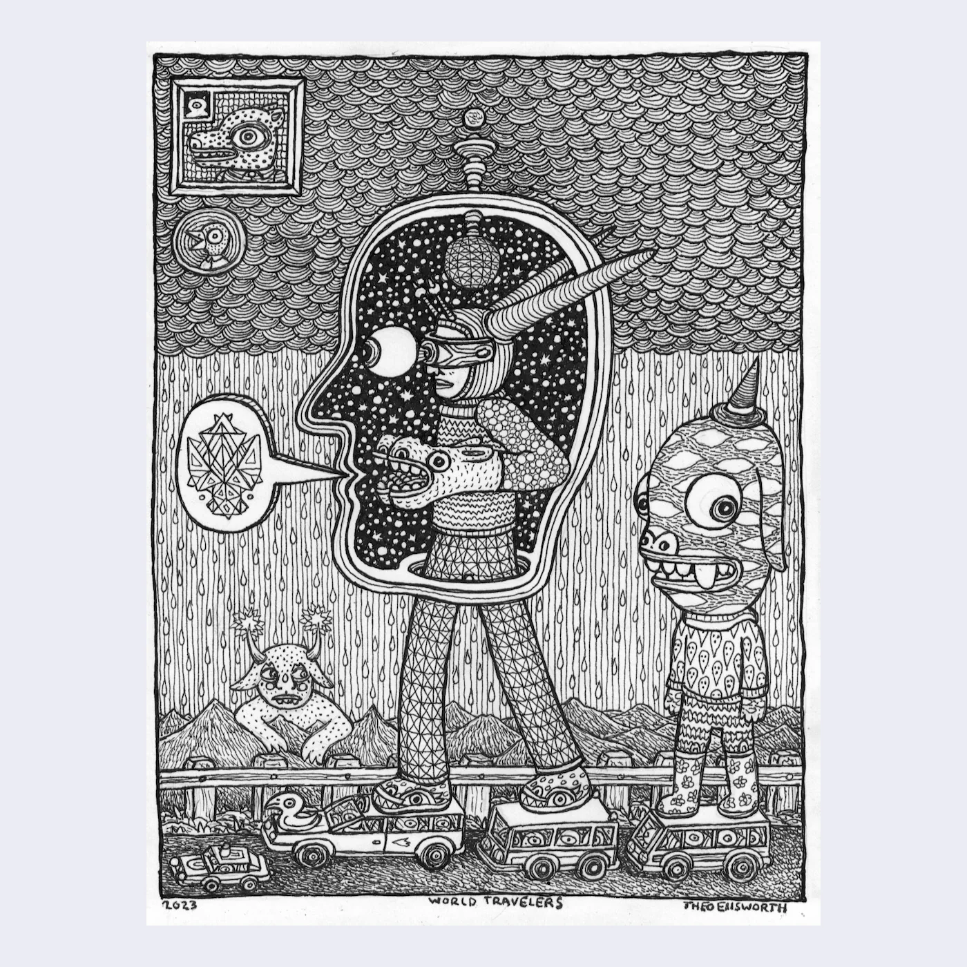 Rakugaki 5 (2023) - Theo Ellsworth - "World Travelers"