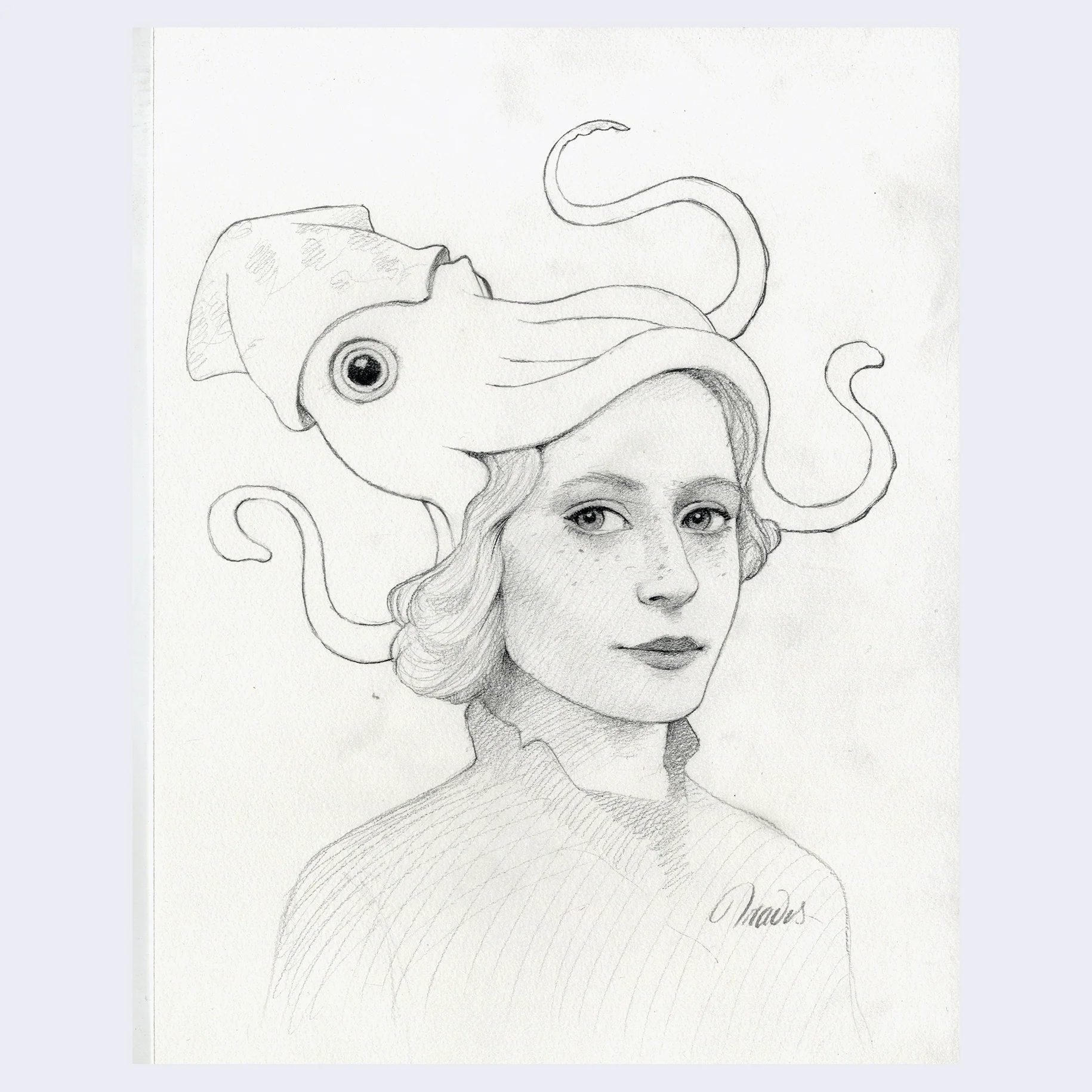 Rakugaki 5 (2023) - Travis Louie - "Squid Hat"