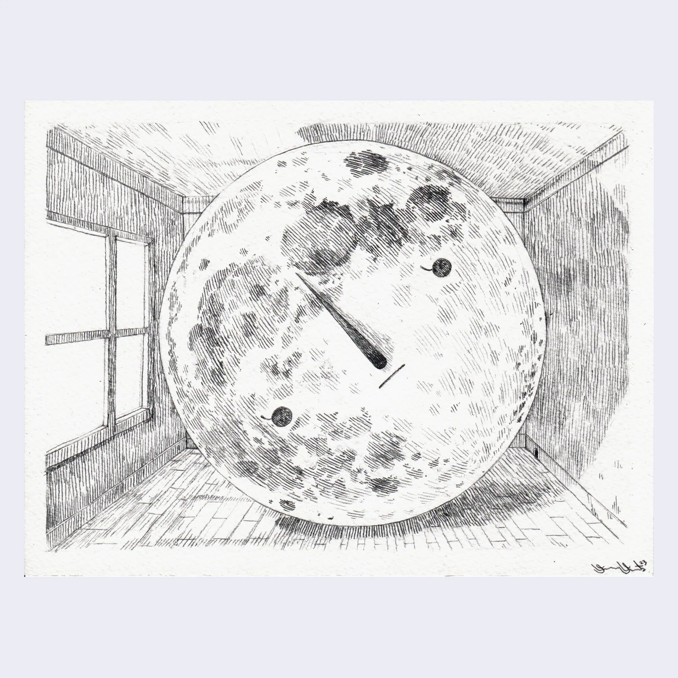 Rakugaki 5 (2023) - Yoskay Yamamoto - "Homage to Magritte 02"