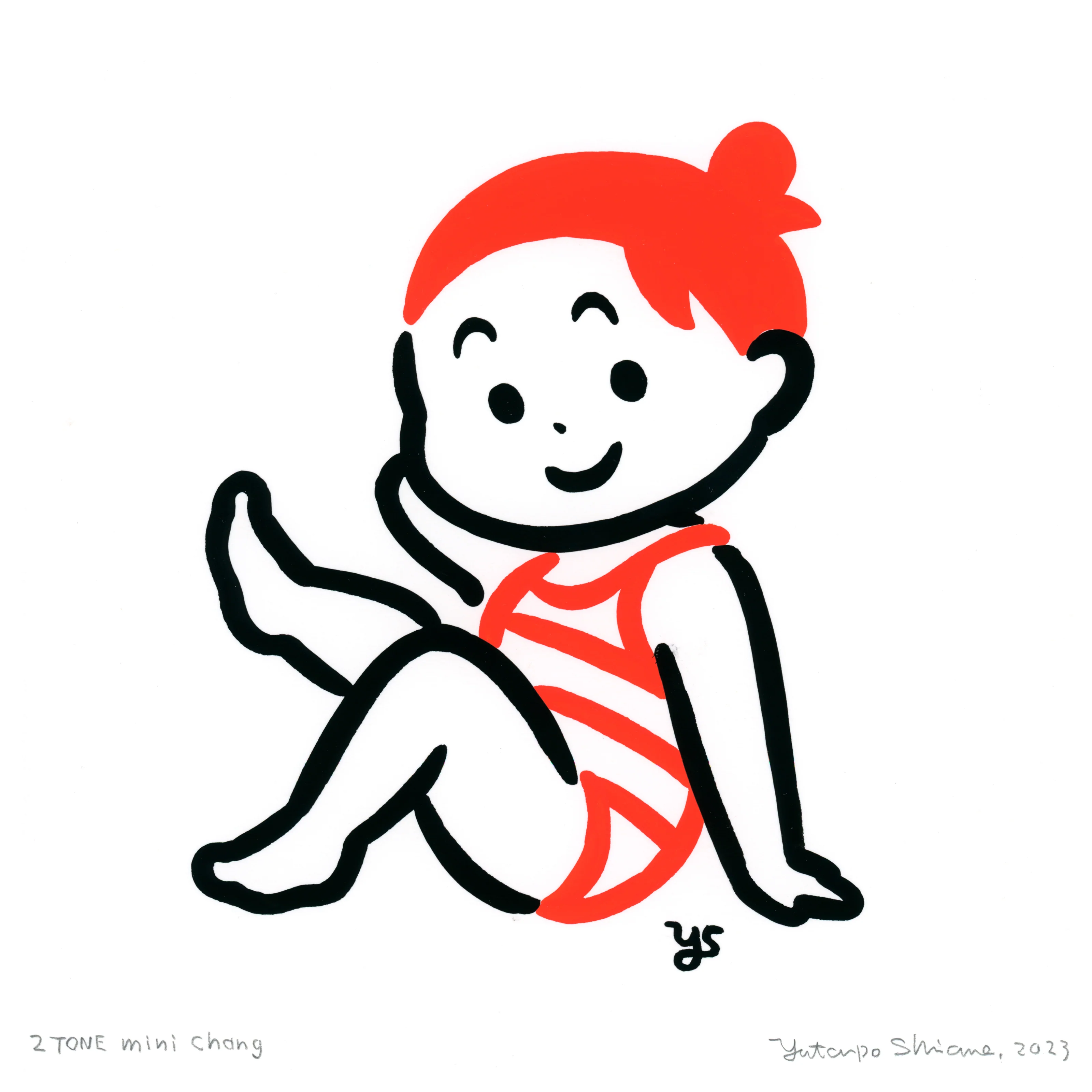 Rakugaki 5 (2023) - Yutanpo - "2TONE Mini 05"