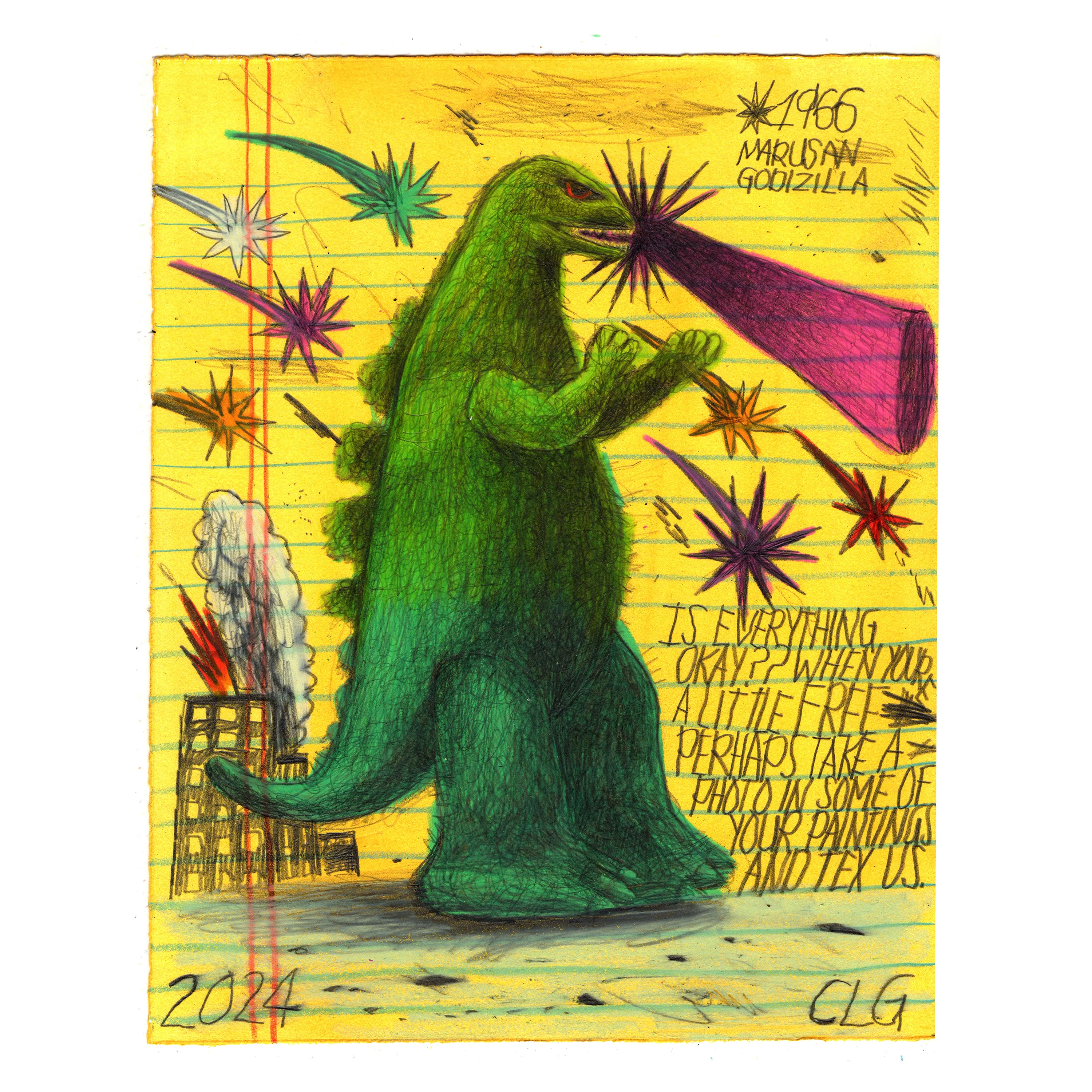 Rakugaki 6 (2024) - Christian Leon Guerrero - "Godzilla"