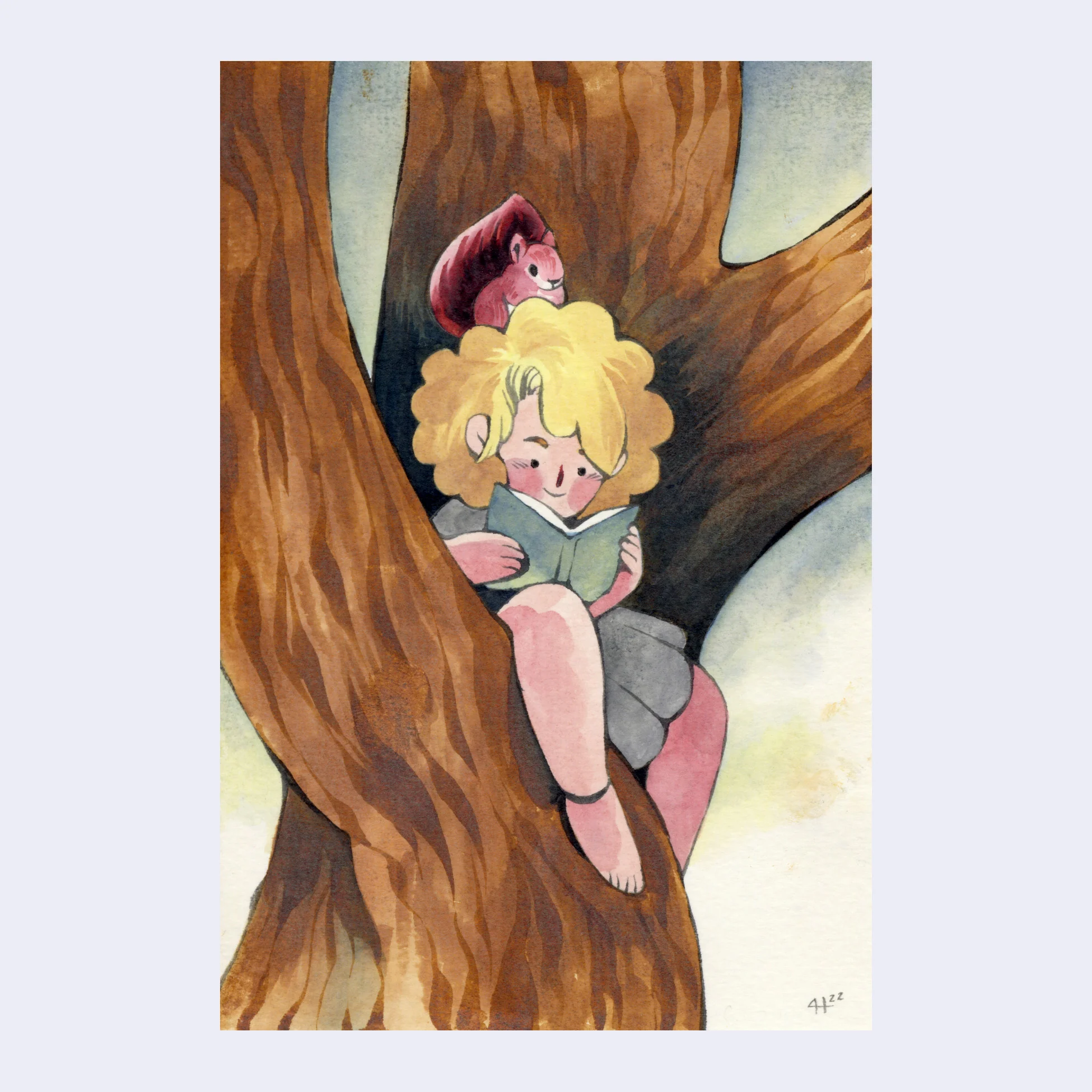 Rakugaki 6 (2024) - Cleonique Hilsaca - "Reading Time"