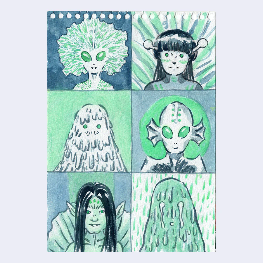 Rakugaki 6 (2024) - Jen Tong - "Alien Portraits"
