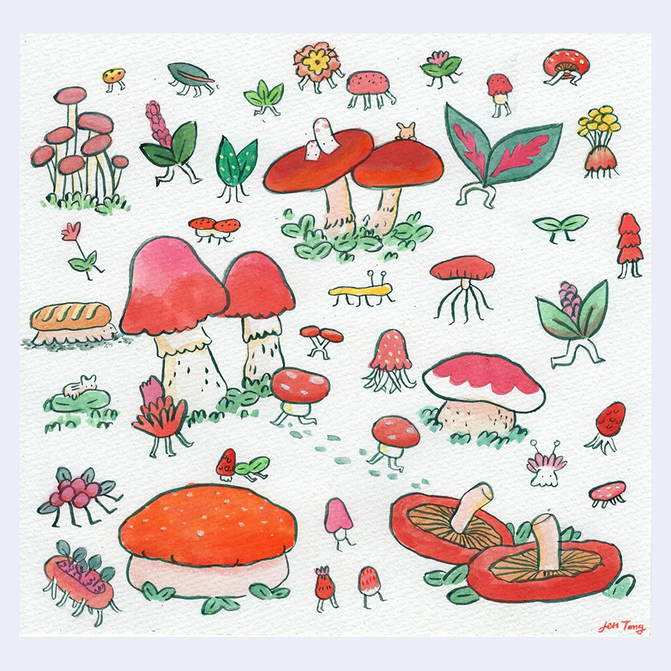 Rakugaki 6 (2024) - Jen Tong - "Wandering Plant, Bugs, and Mushrooms"
