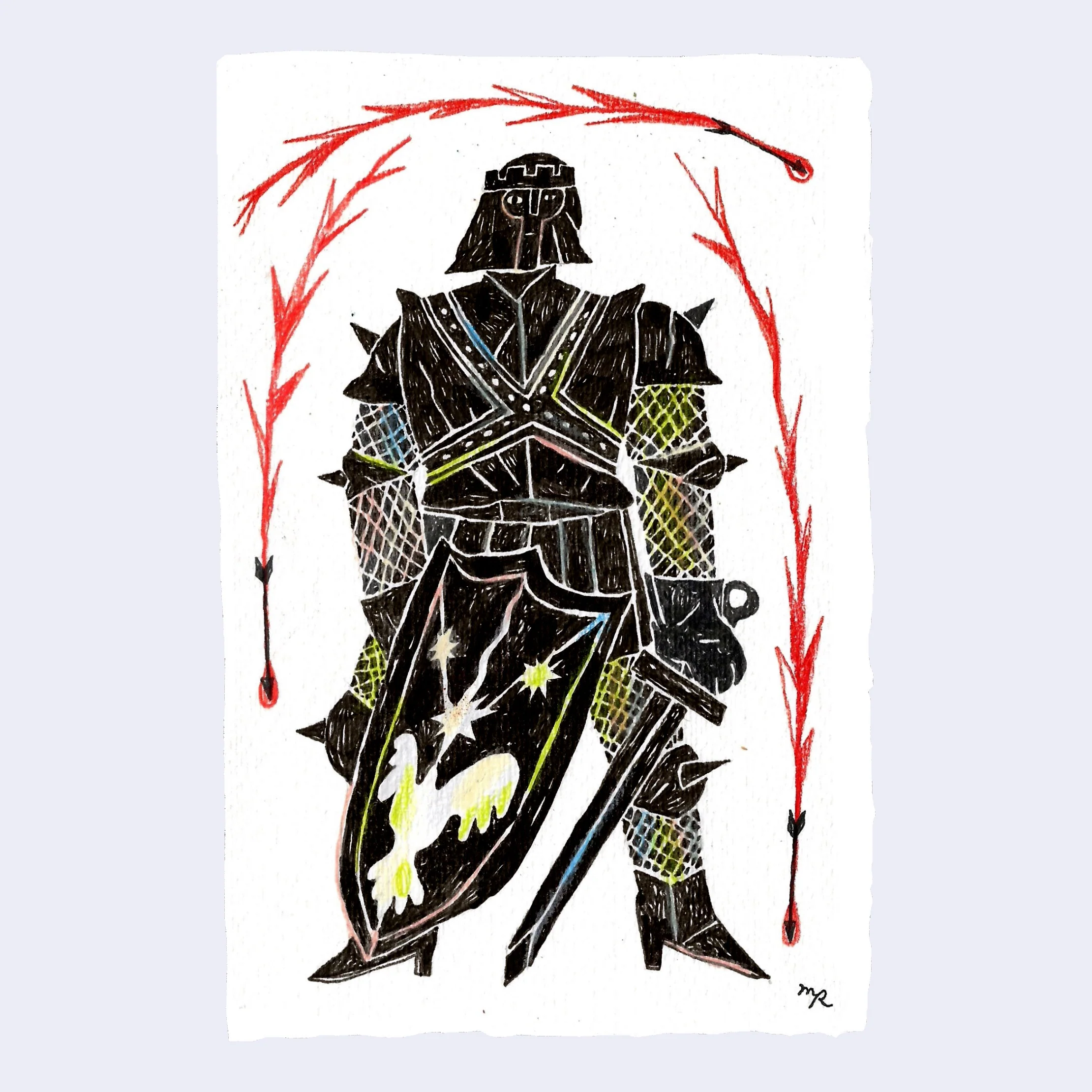 Rakugaki 6 (2024) - Maya Ruiz - "Knight of Stars"