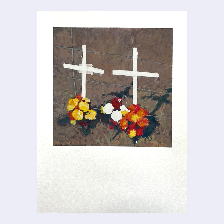 Rakugaki 6 (2024) - Ouizi - "Roadside Memorial 2"