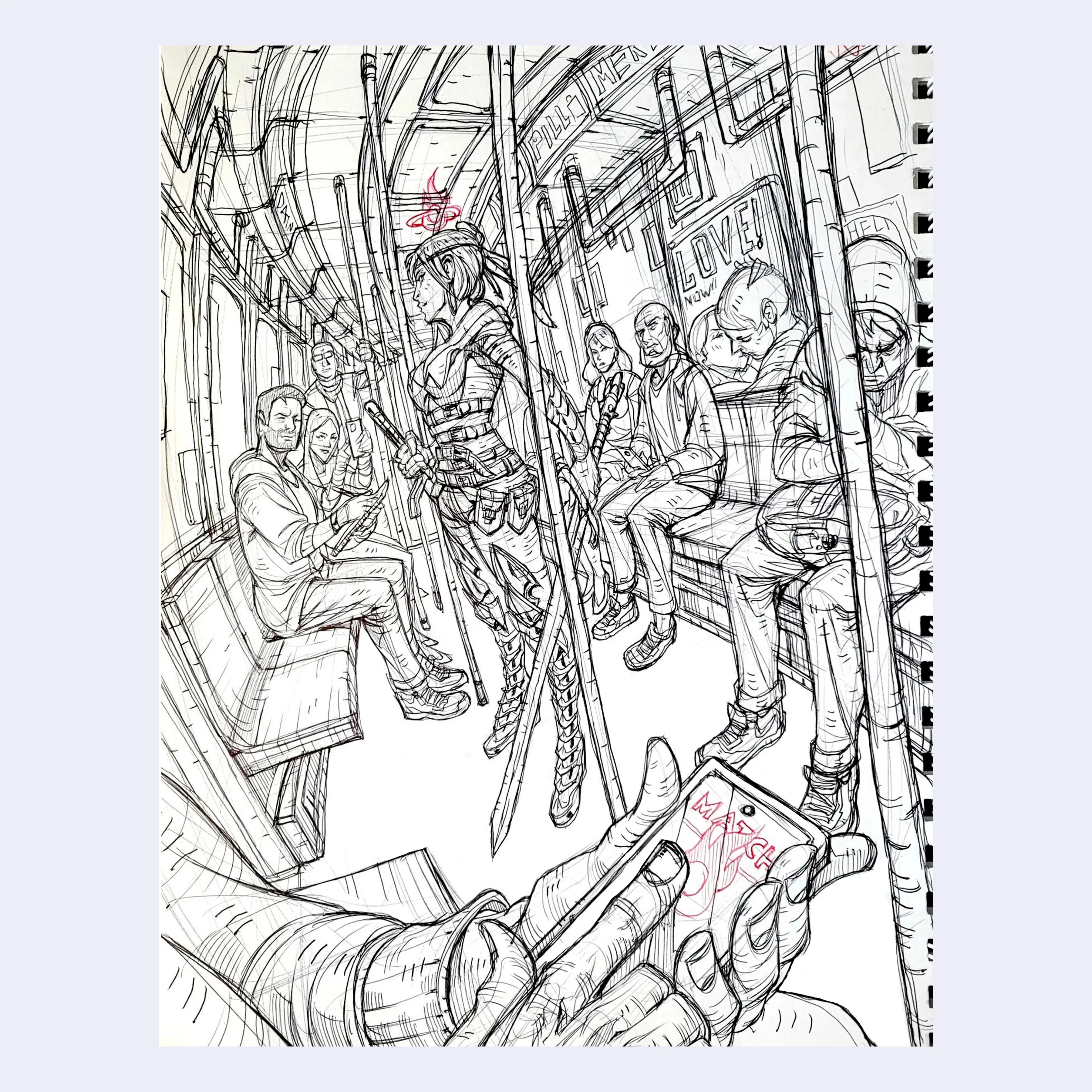 Rakugaki 6 (2024) - Rembert - "Metro Line"