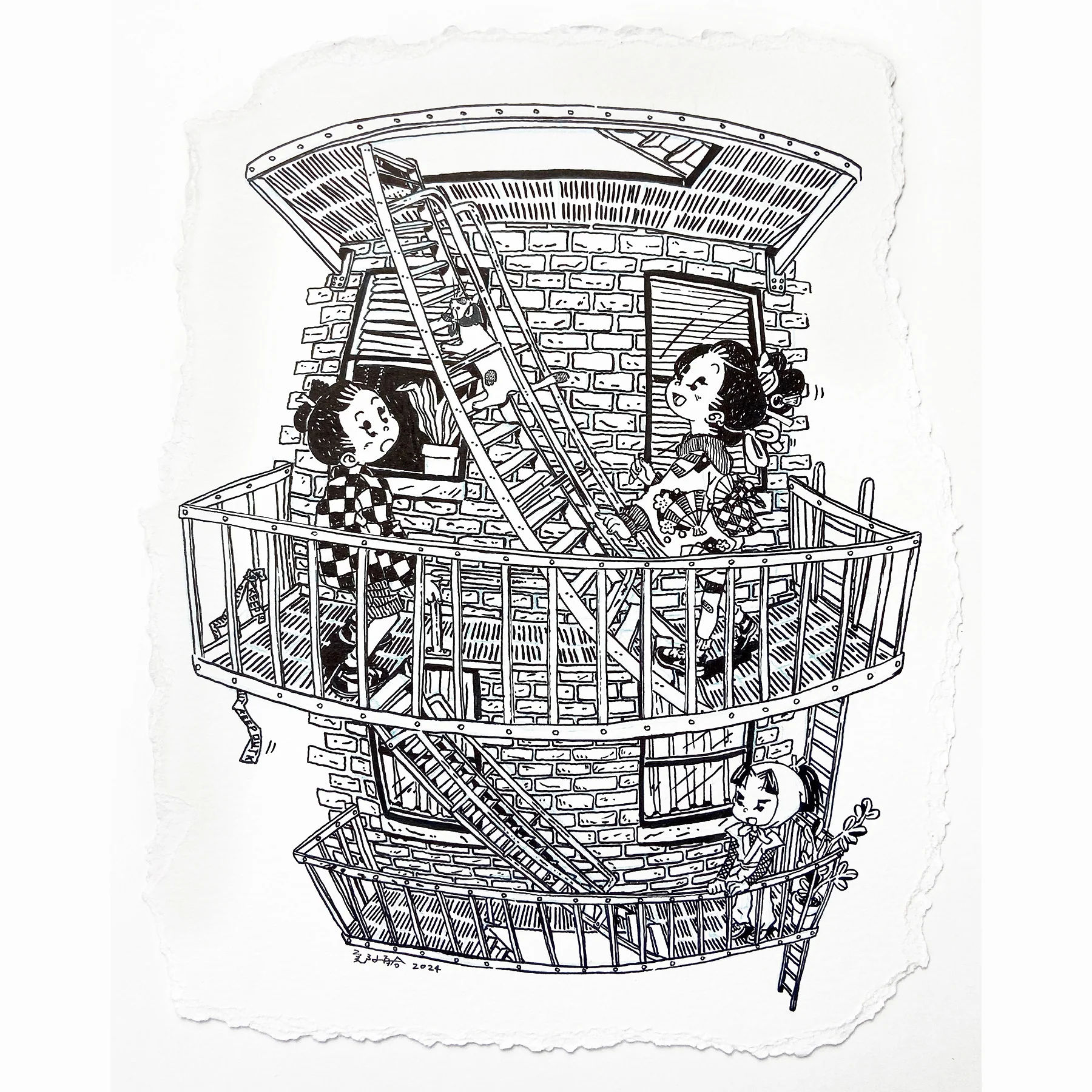 Rakugaki 6 (2024) - Shishidomia - "Going Up"