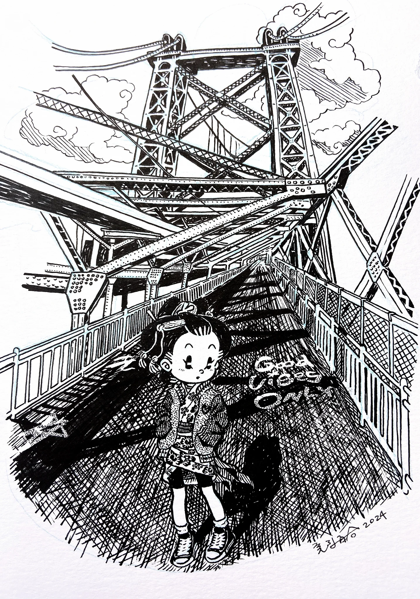 Rakugaki 6 (2024) - Shishidomia - "Williamsburg Bridge" - Image 2