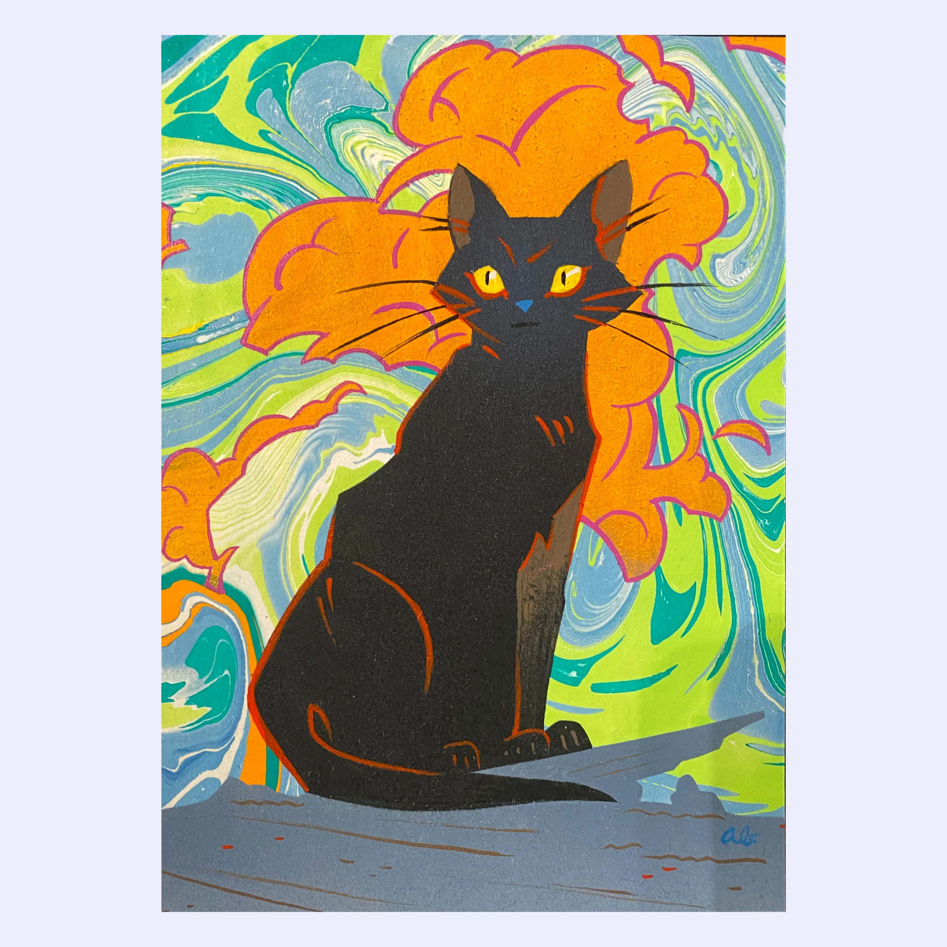 Rakugaki 7 (2025) - Andrew Brandou - "Rakucat 2"