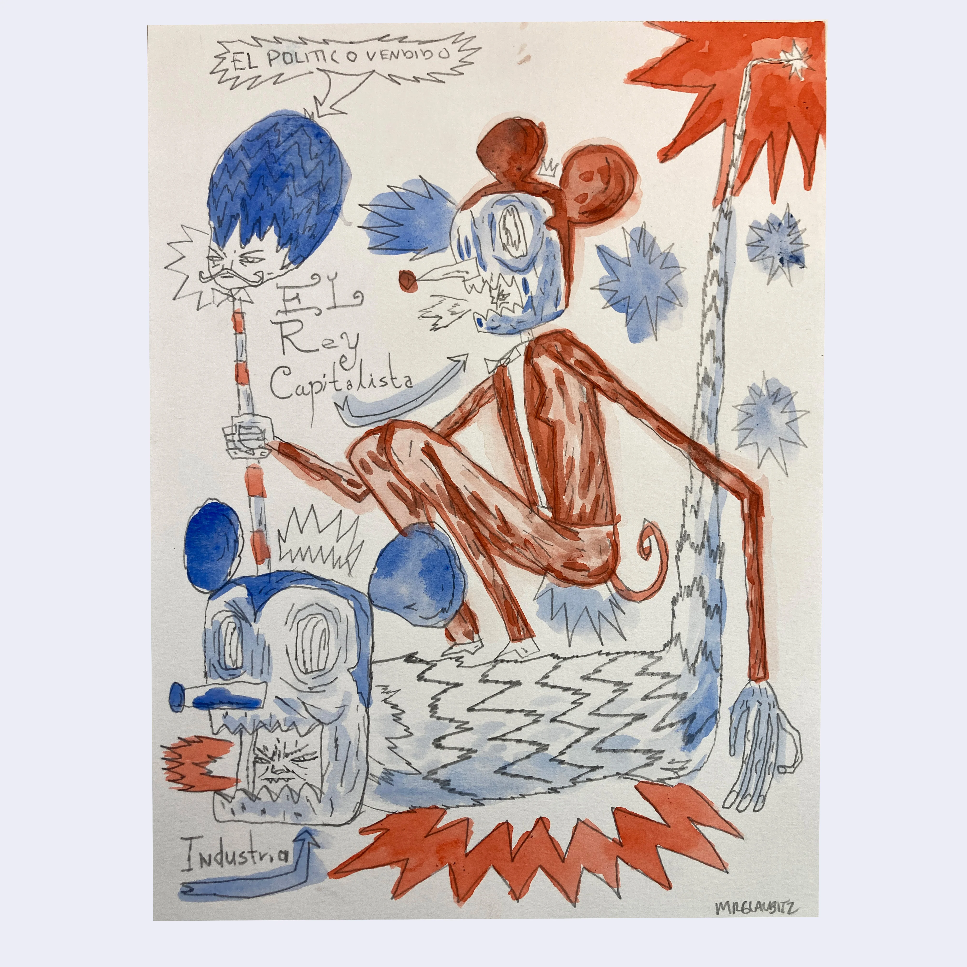 Rakugaki 7 (2025) - Charles Glaubitz - "Politico Vendido"