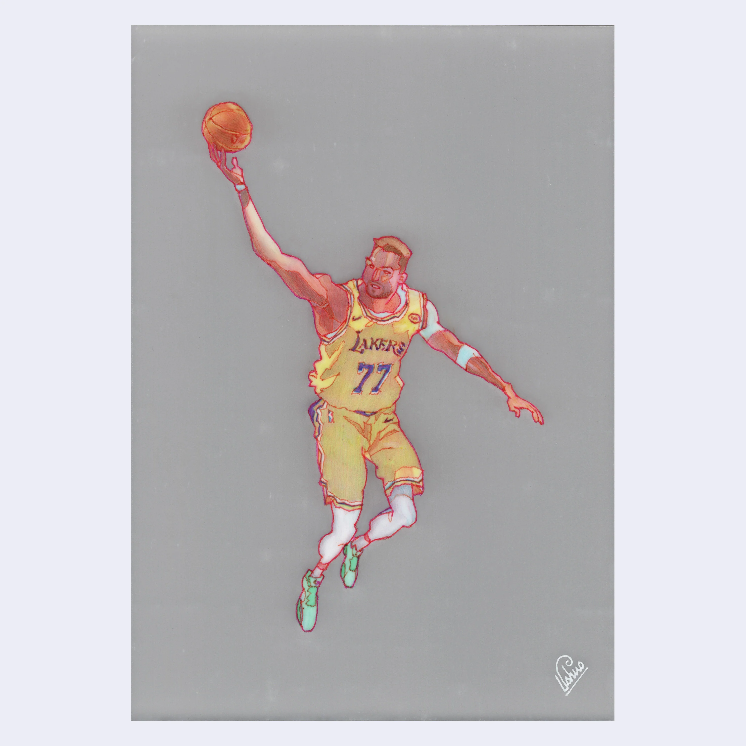 Rakugaki 7 (2025) - Edwin Ushiro - "Luka Doncic"