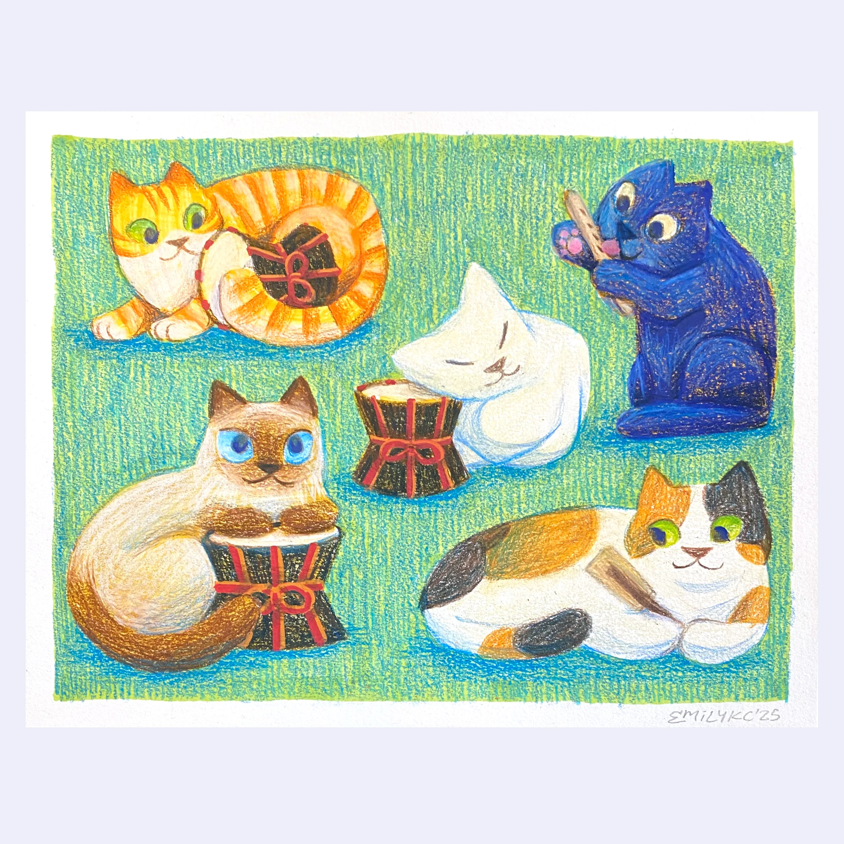 Rakugaki 7 (2025) - Emily Chen - "Five Musicians"