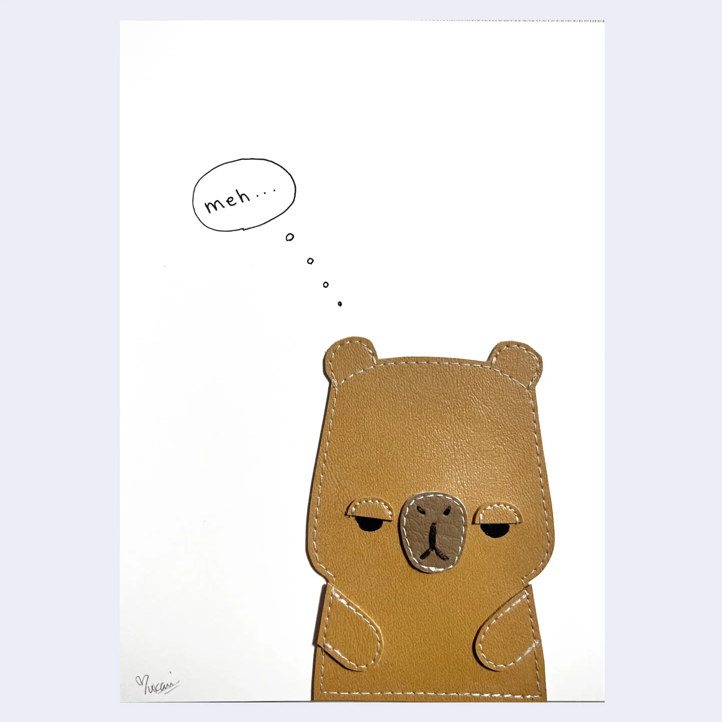 Rakugaki 7 (2025) - Flat Bonnie - "Unimpressed Capy (Meh..)"