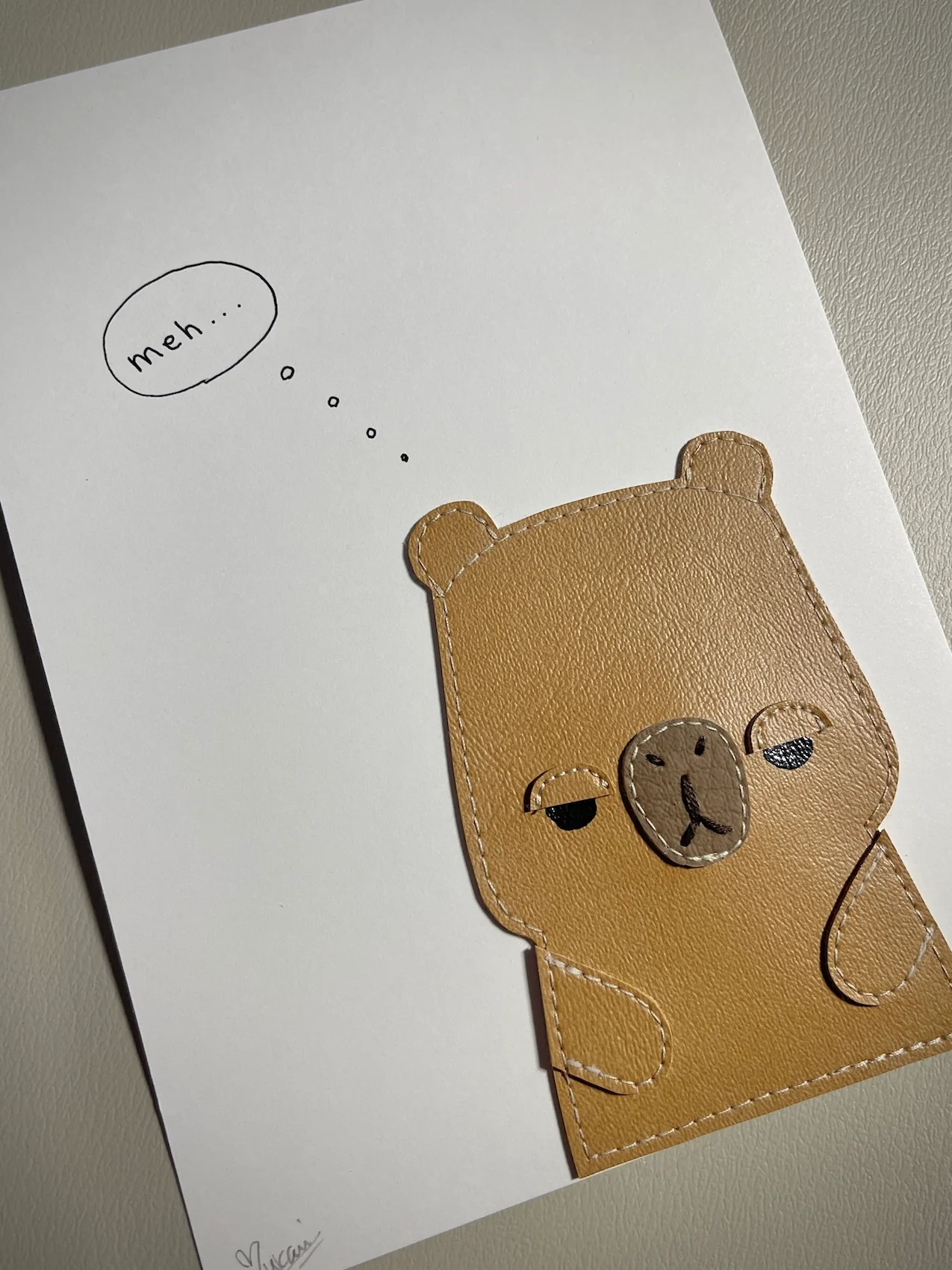 Rakugaki 7 (2025) - Flat Bonnie - "Unimpressed Capy (Meh..)" - Image 2