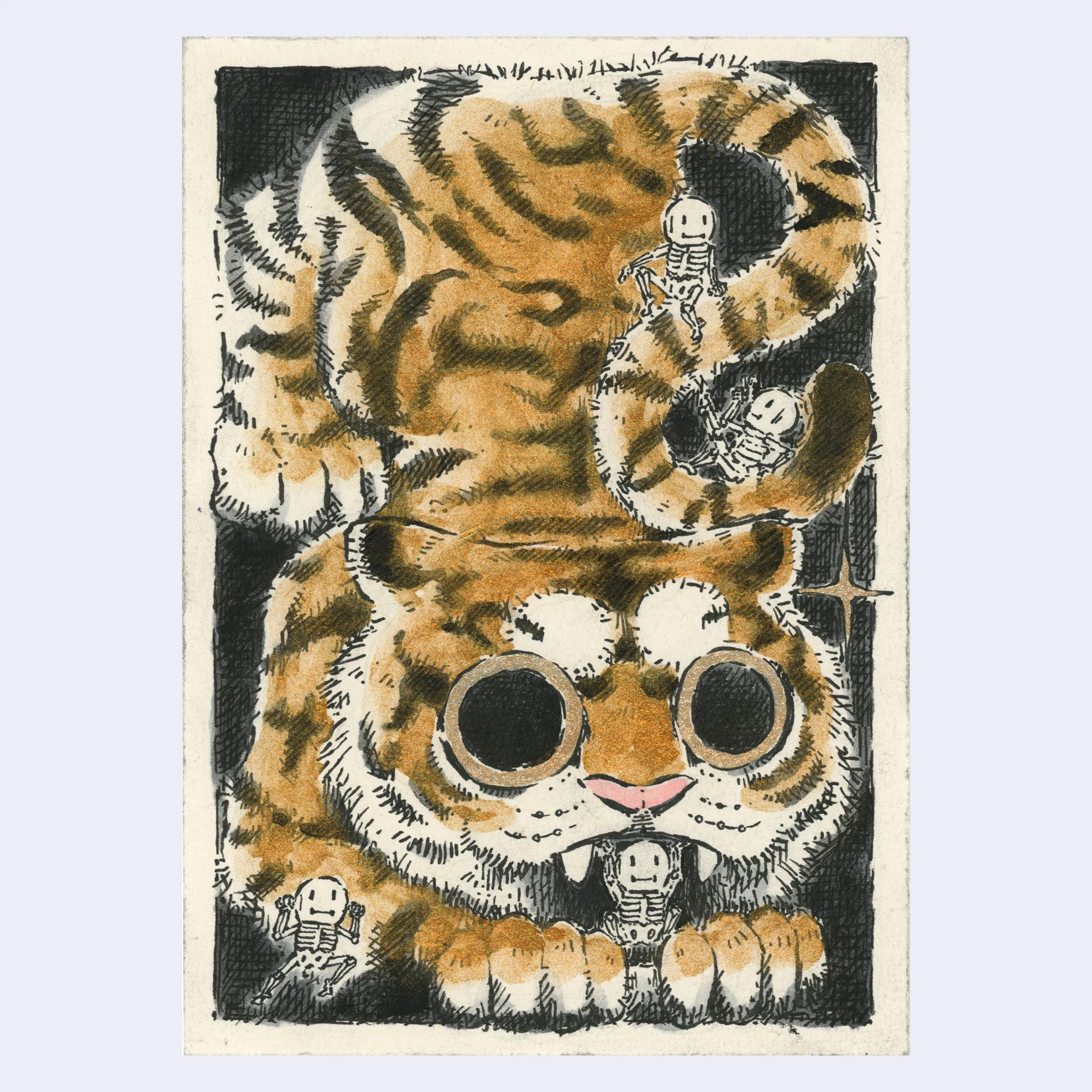 Rakugaki 7 (2025) - Kelly Yamagishi - "Gold Tiger"