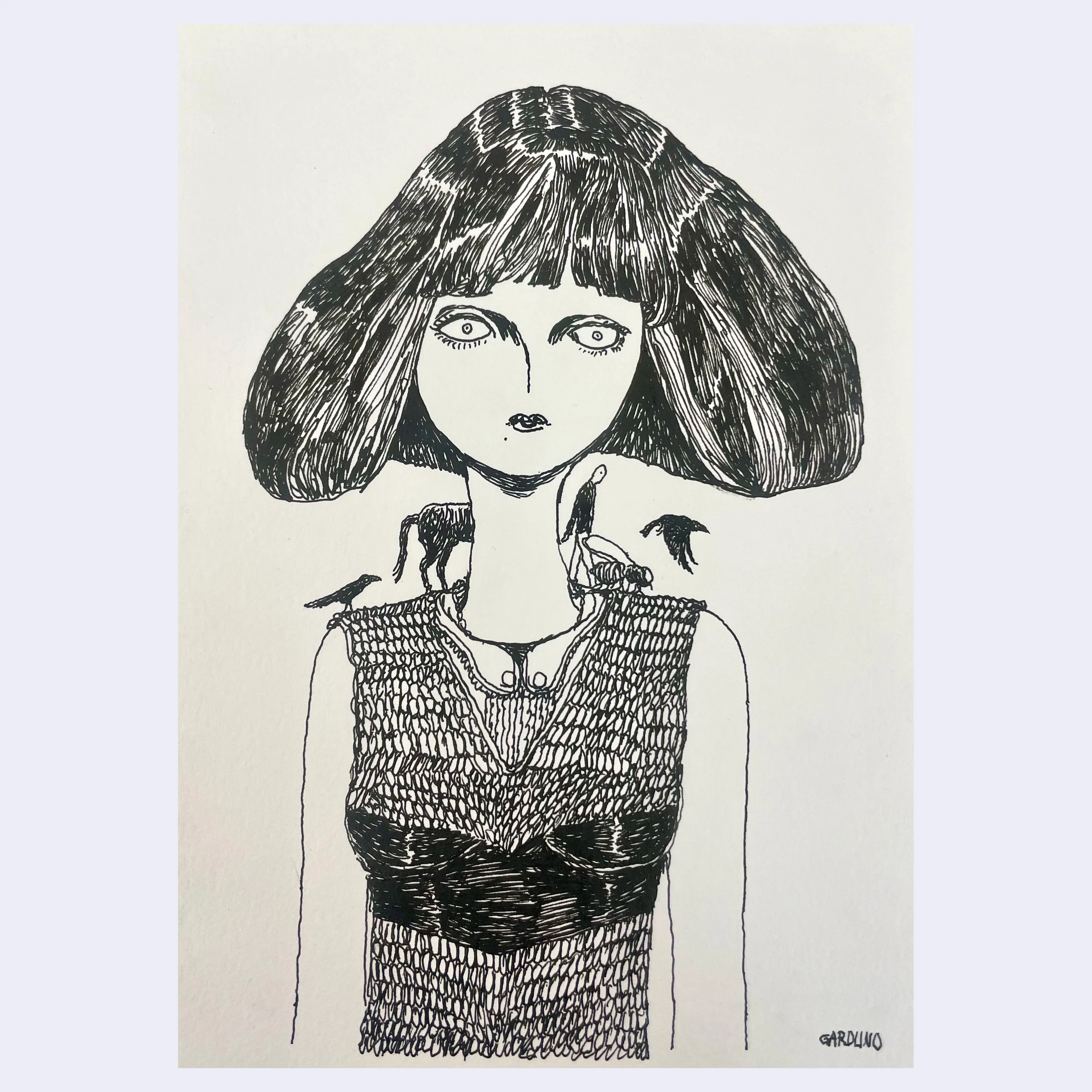 Rakugaki 7 (2025) - Ken Garduno - "Staring Contest"