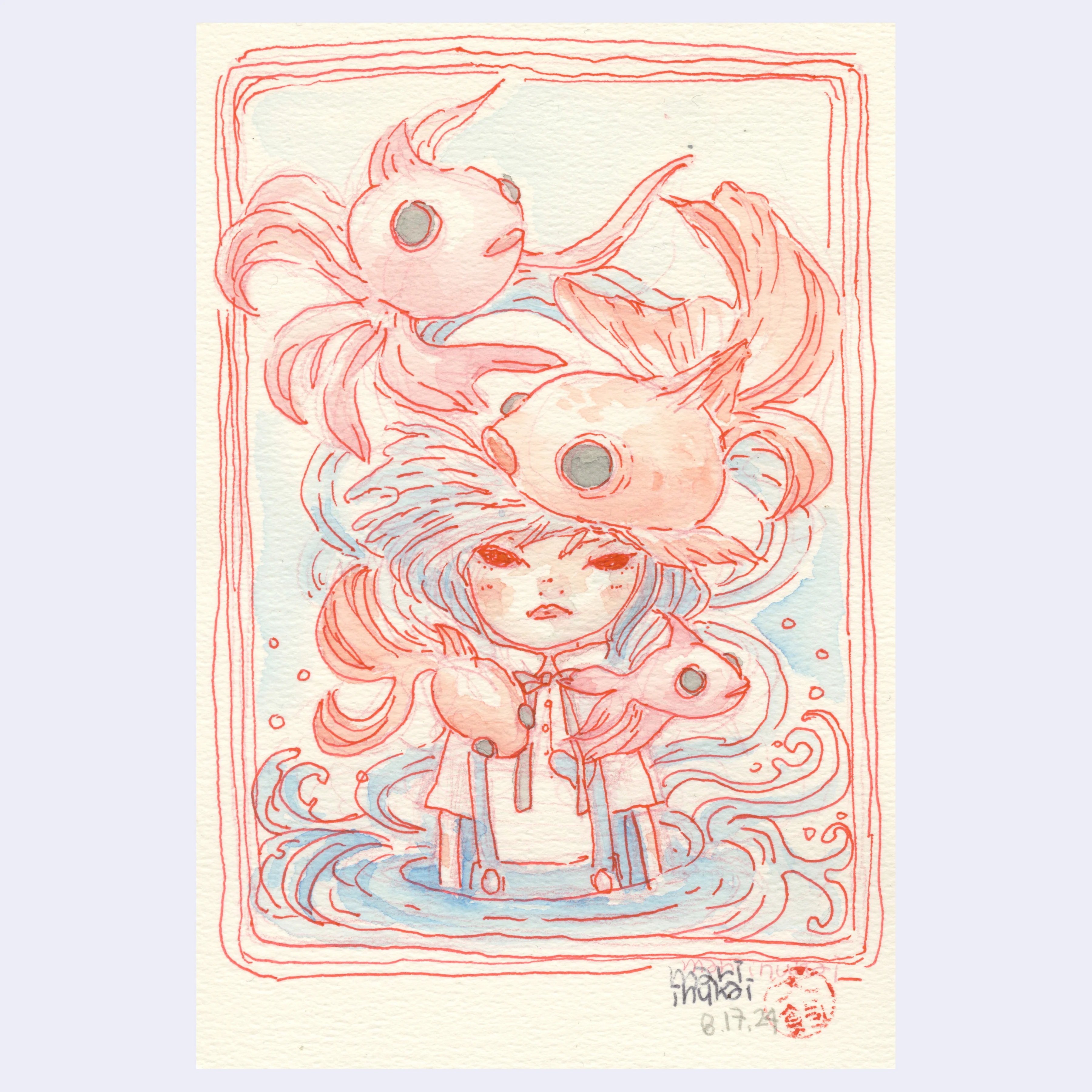 Rakugaki 7 (2025) - Mari Inukai - "KINGYO"