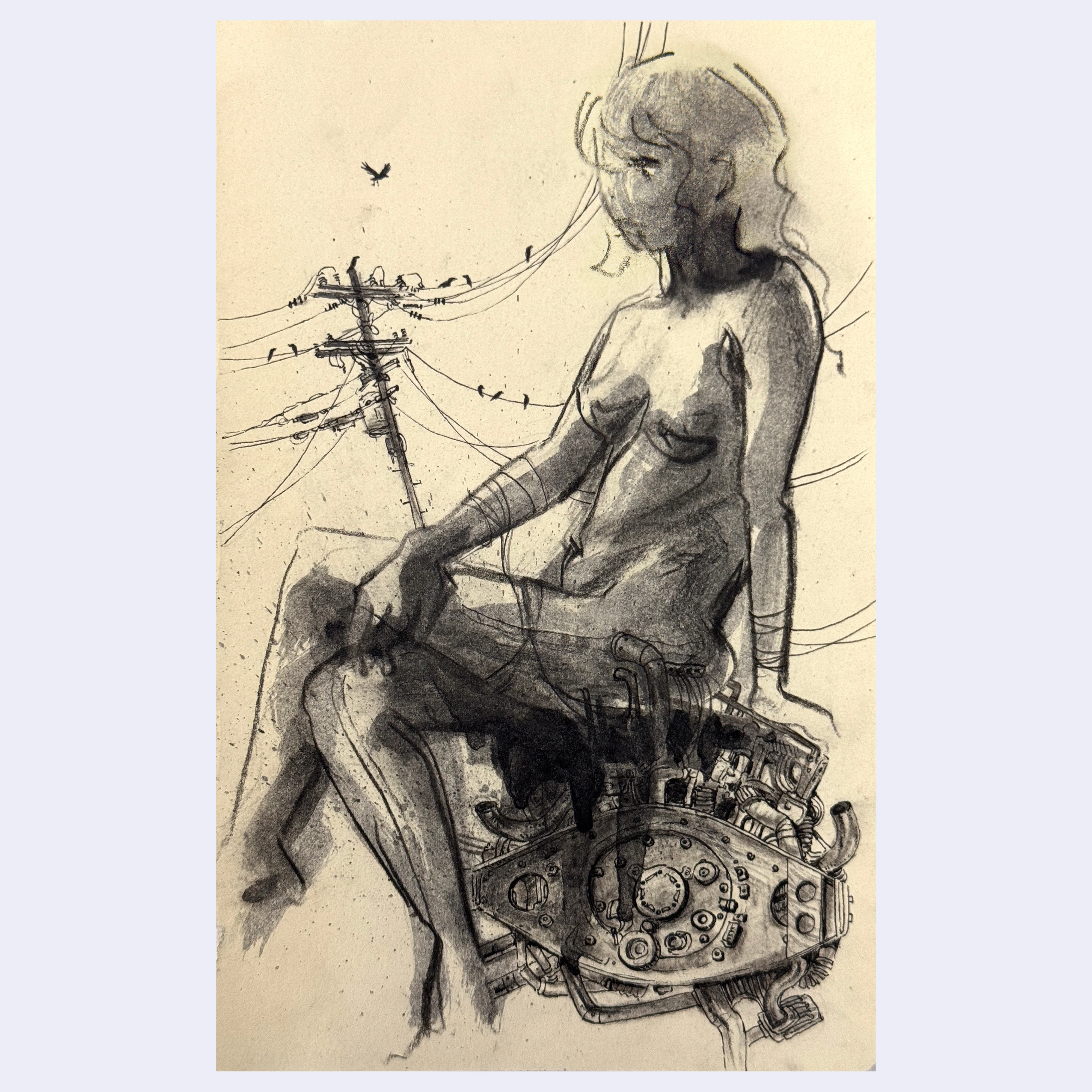 Rakugaki 7 (2025) - Marina Caro - "Morta Engine 2"