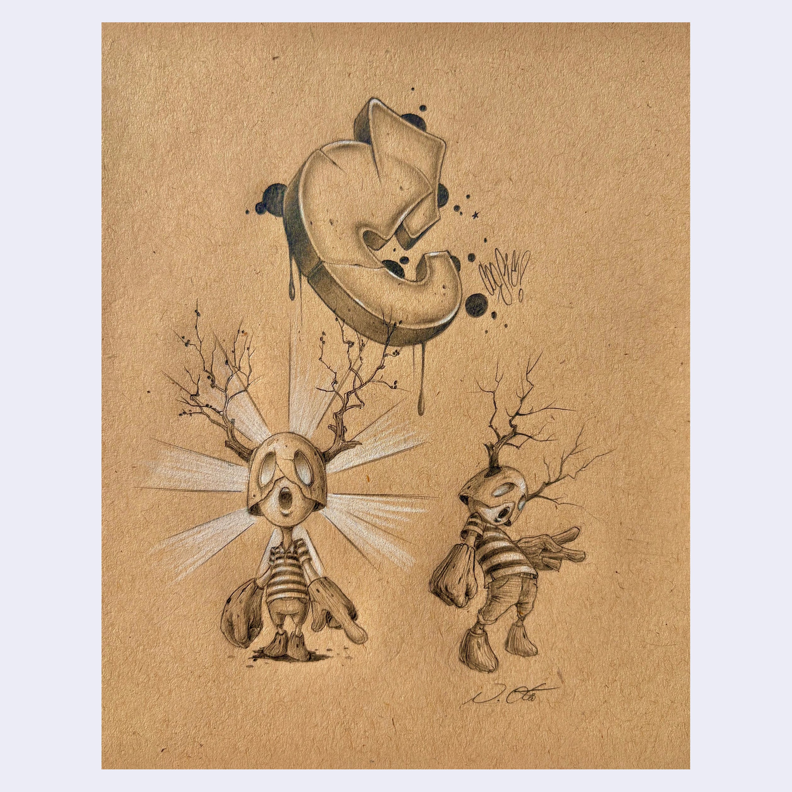 Rakugaki 7 (2025) - Nathan Ota - "Egg Head Sketches"