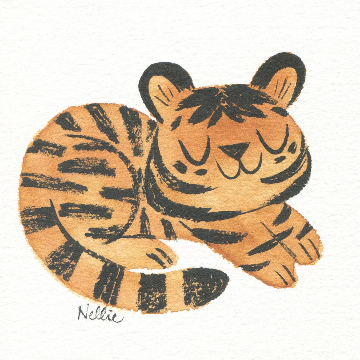 Rakugaki 7 (2025) - Nellie Le - "Blobby Tiger 2"