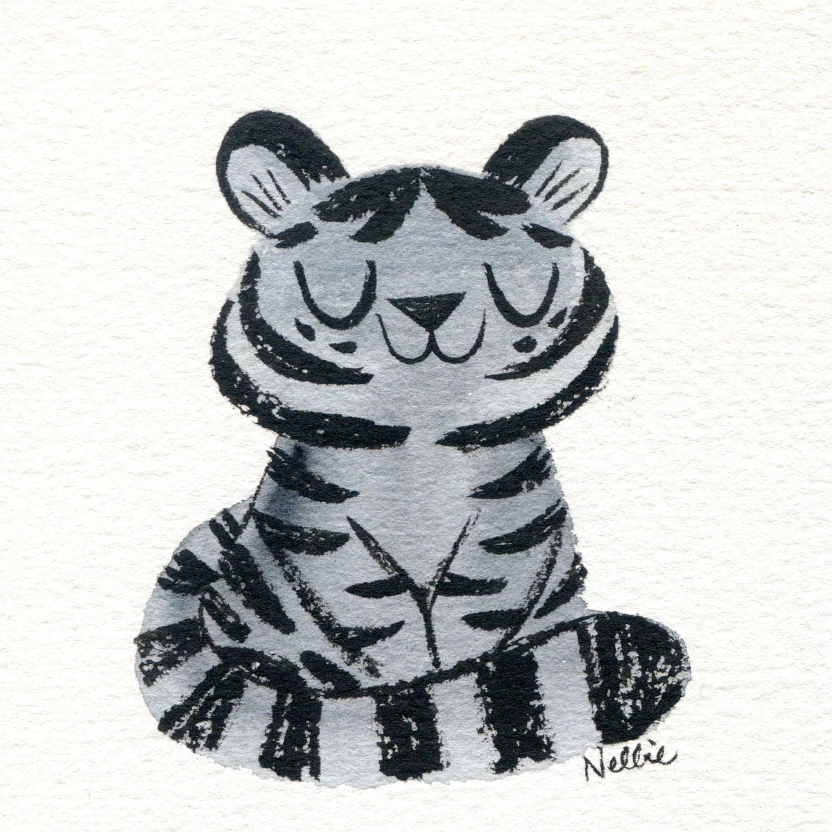 Rakugaki 7 (2025) - Nellie Le - "Blobby Tiger 3"