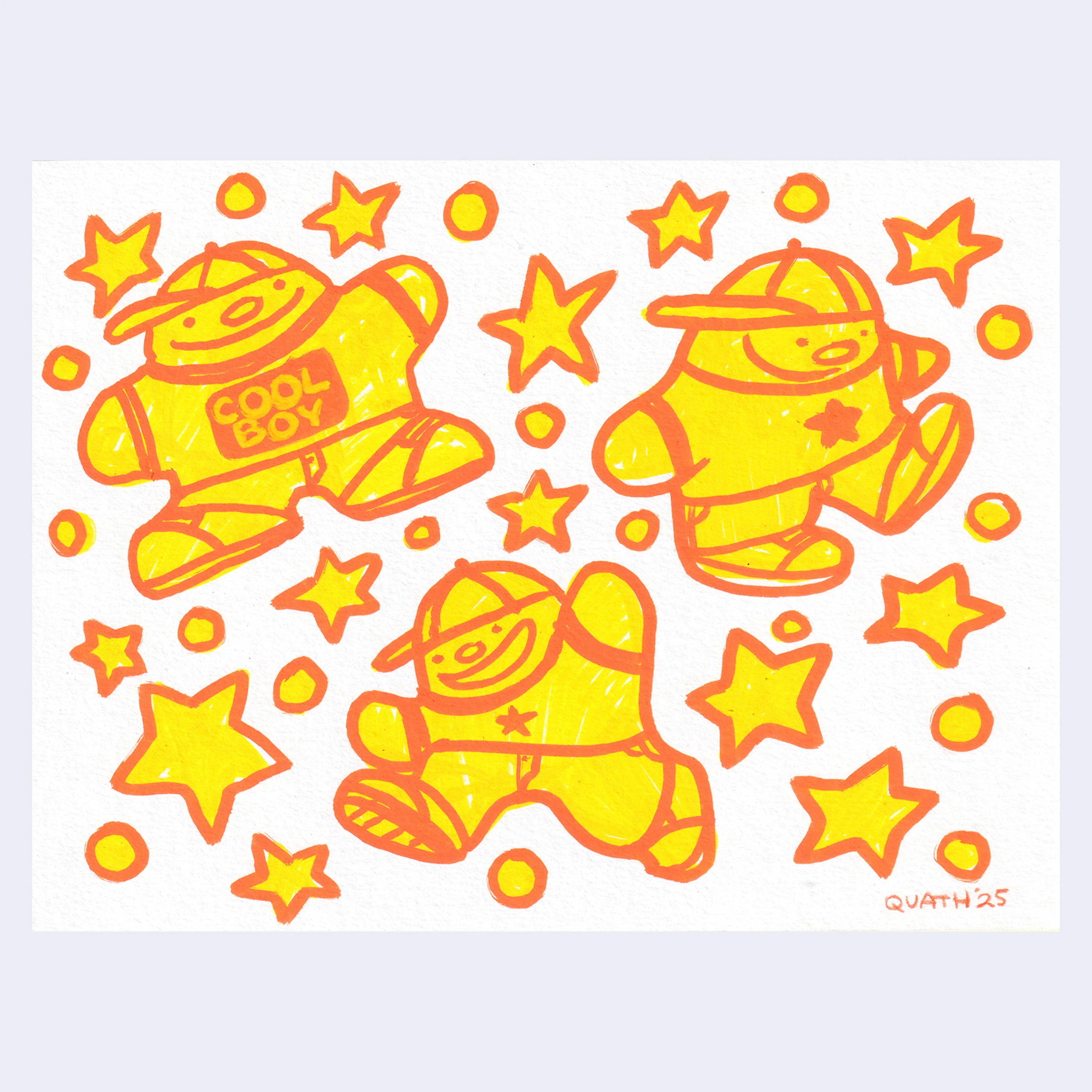 Rakugaki 7 (2025) - Quathryn - "Three Cool Boys"