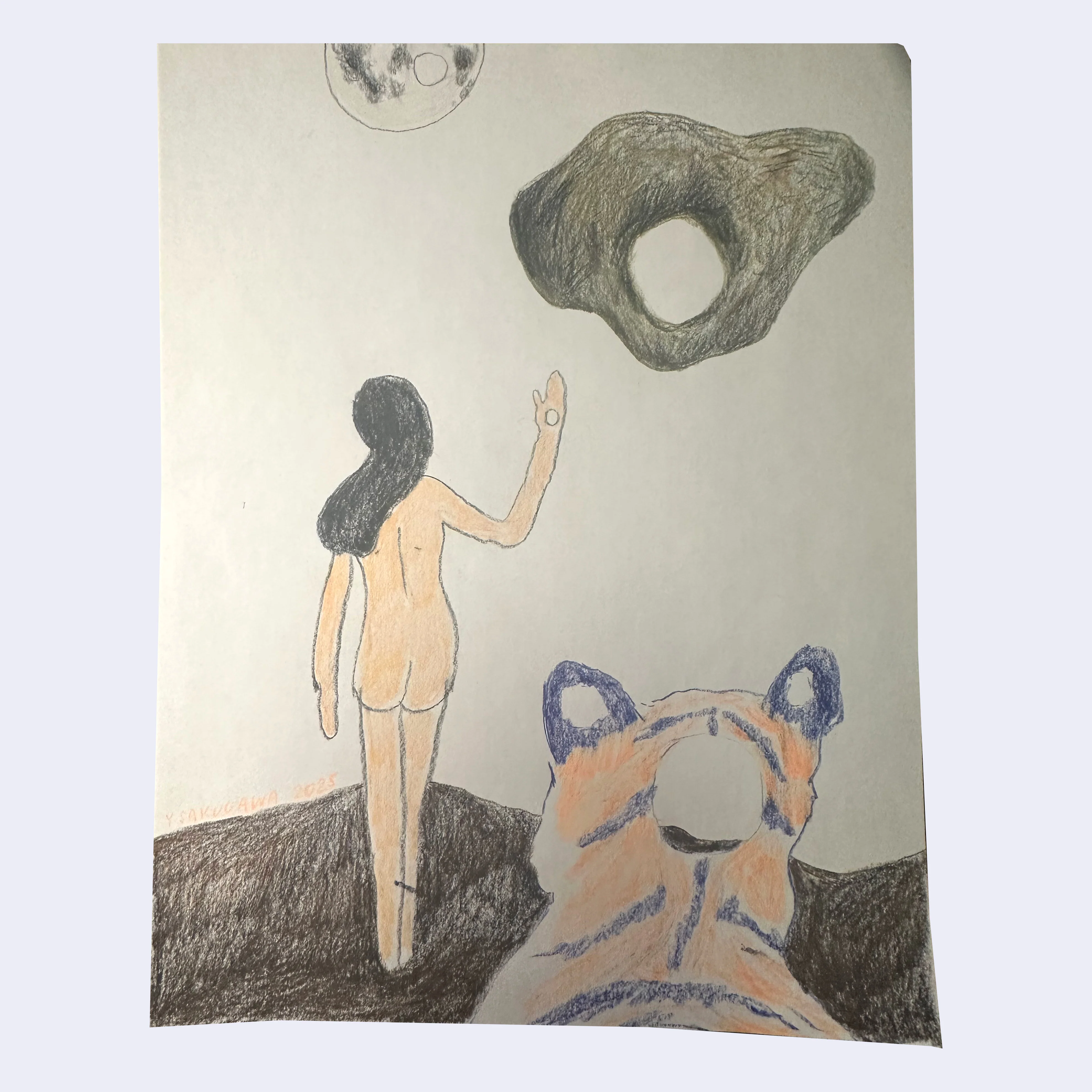 Rakugaki 7 (2025) - Yumi Sakugawa - "TIME IS A NECKLACE AND WE ARE ITS BEADS 2"