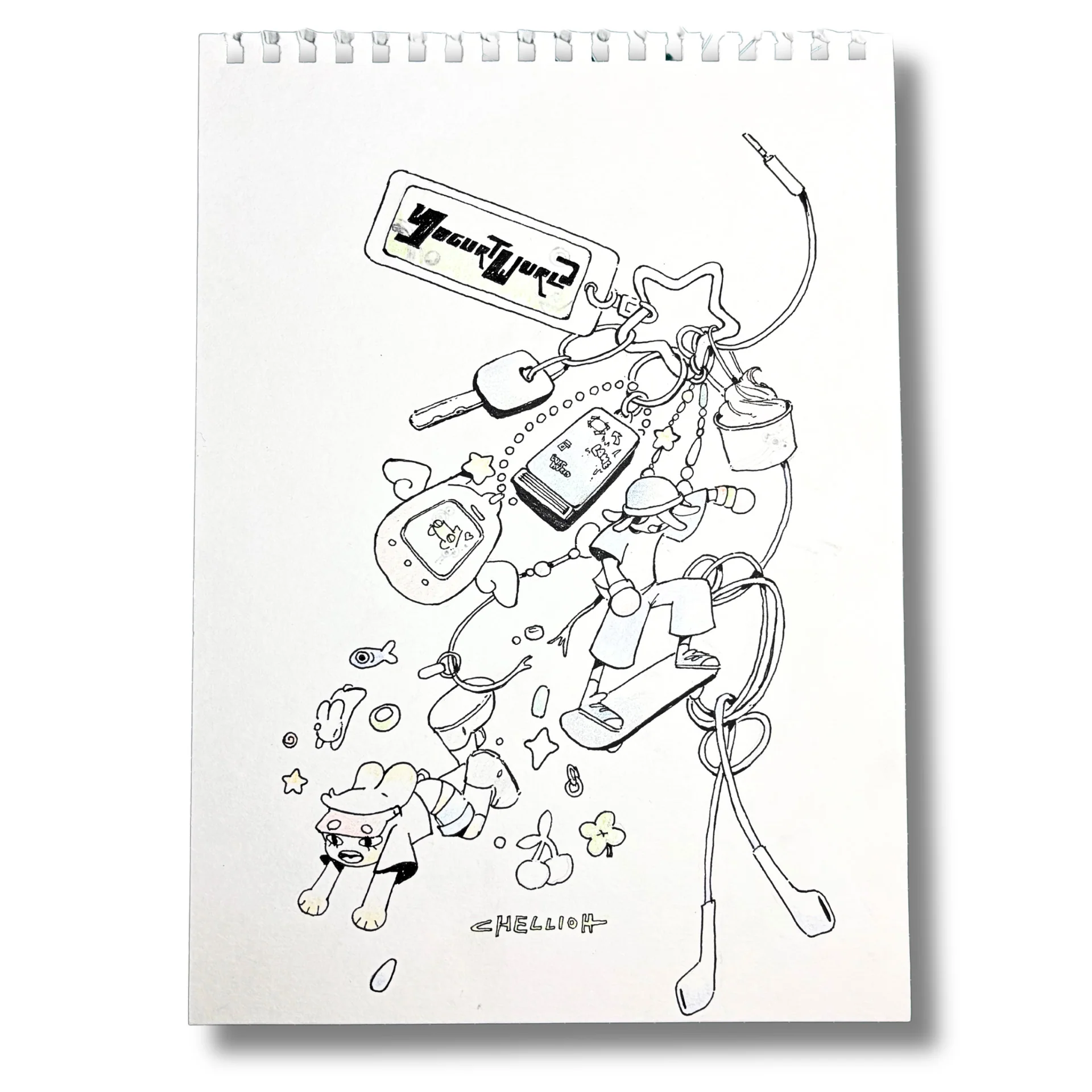 Rakugaki 8 (2026) - Chellioh - "Yogurtwurld Keychain"