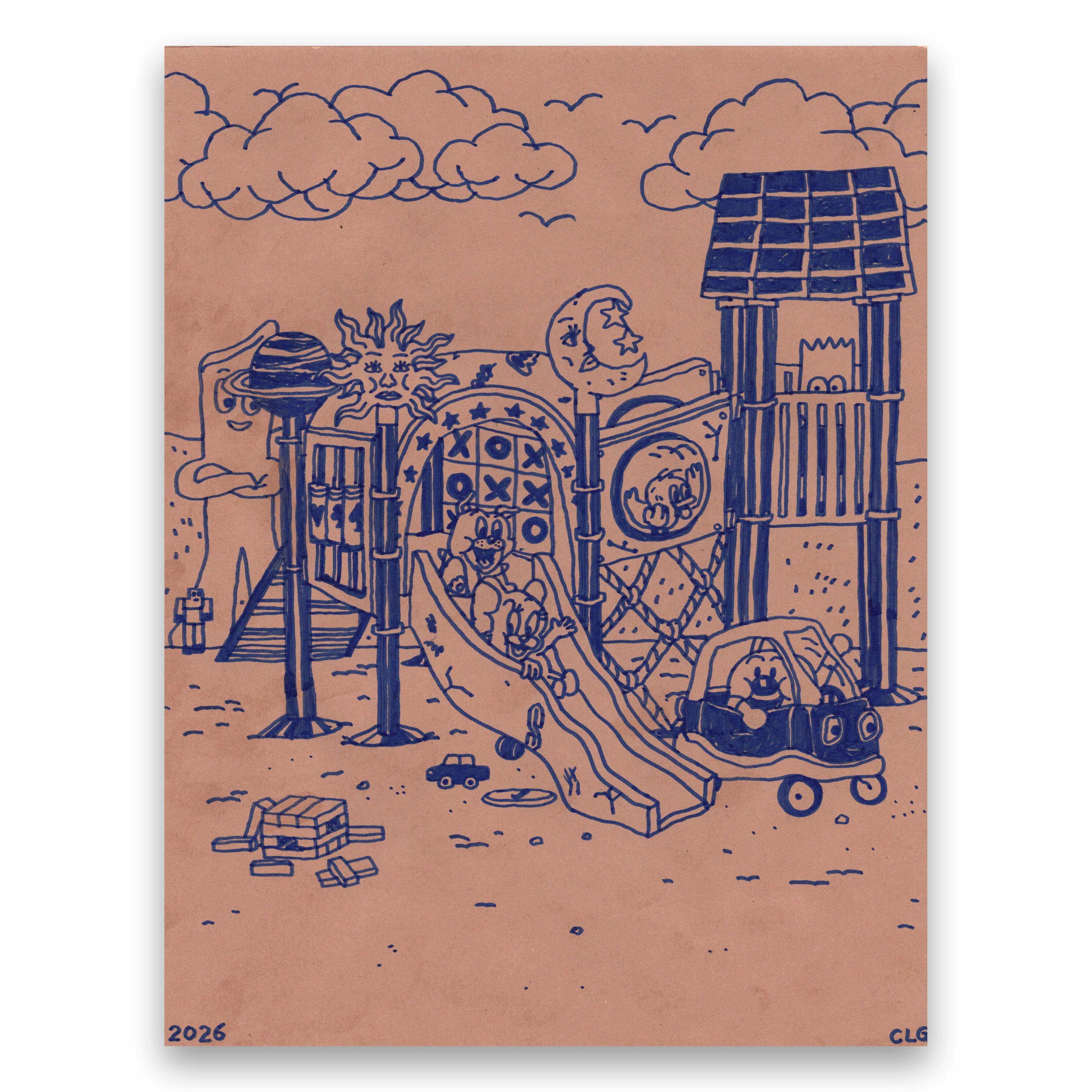 Rakugaki 8 (2026) - Christian Leon Guerrero - "Brown Paper 1"