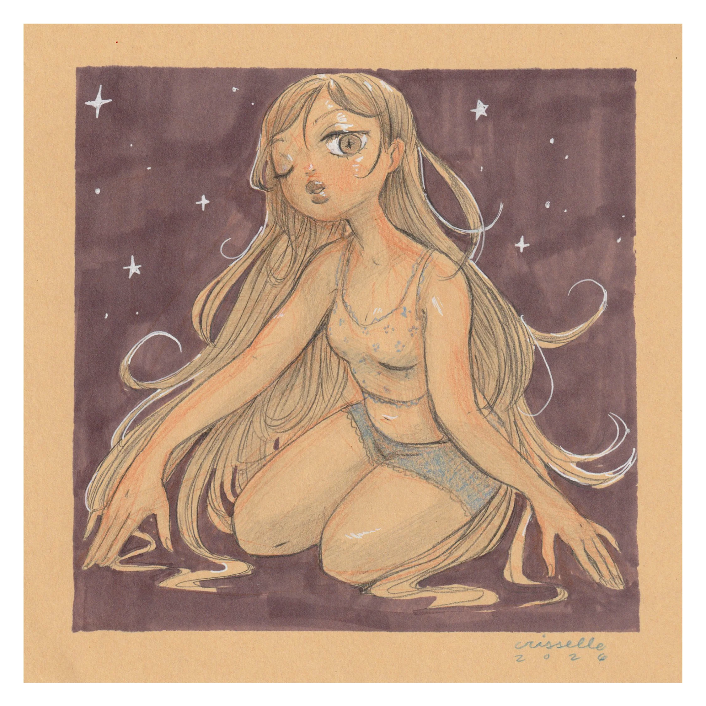 Rakugaki 8 (2026) - Crisselle - "Lounging 4"