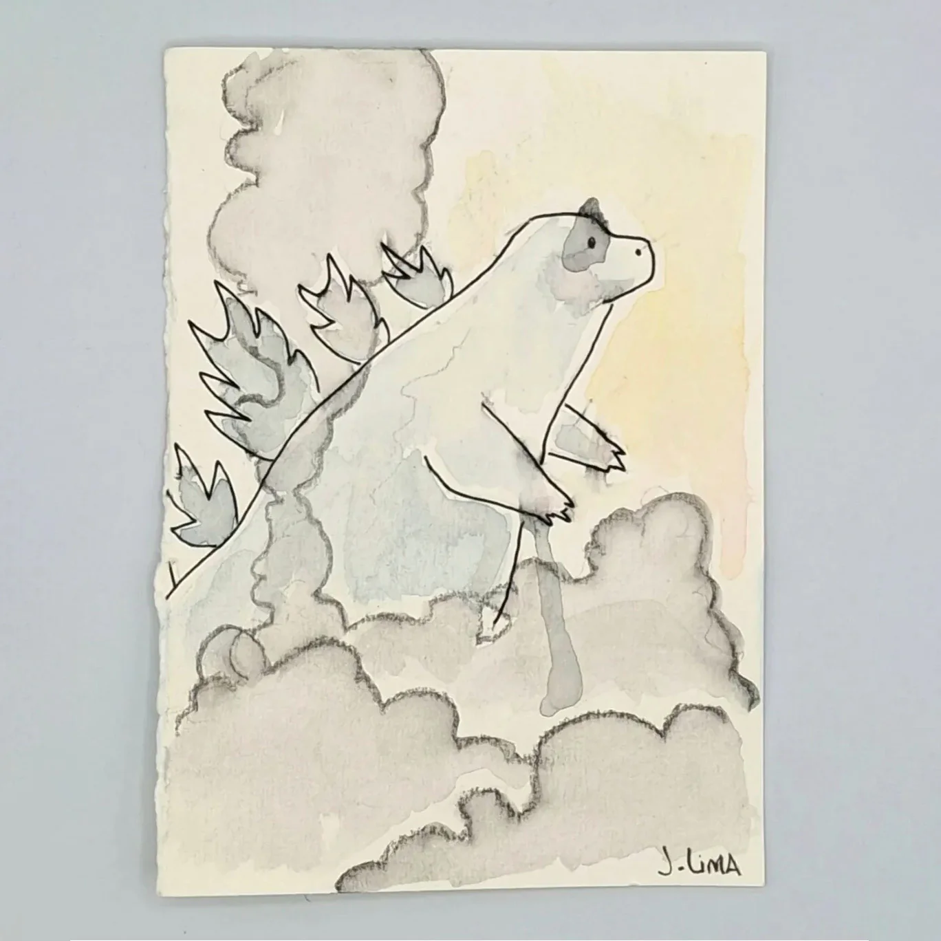 Rakugaki 8 (2026) - Jenn Lima - "Kaijū (Water Drip)"