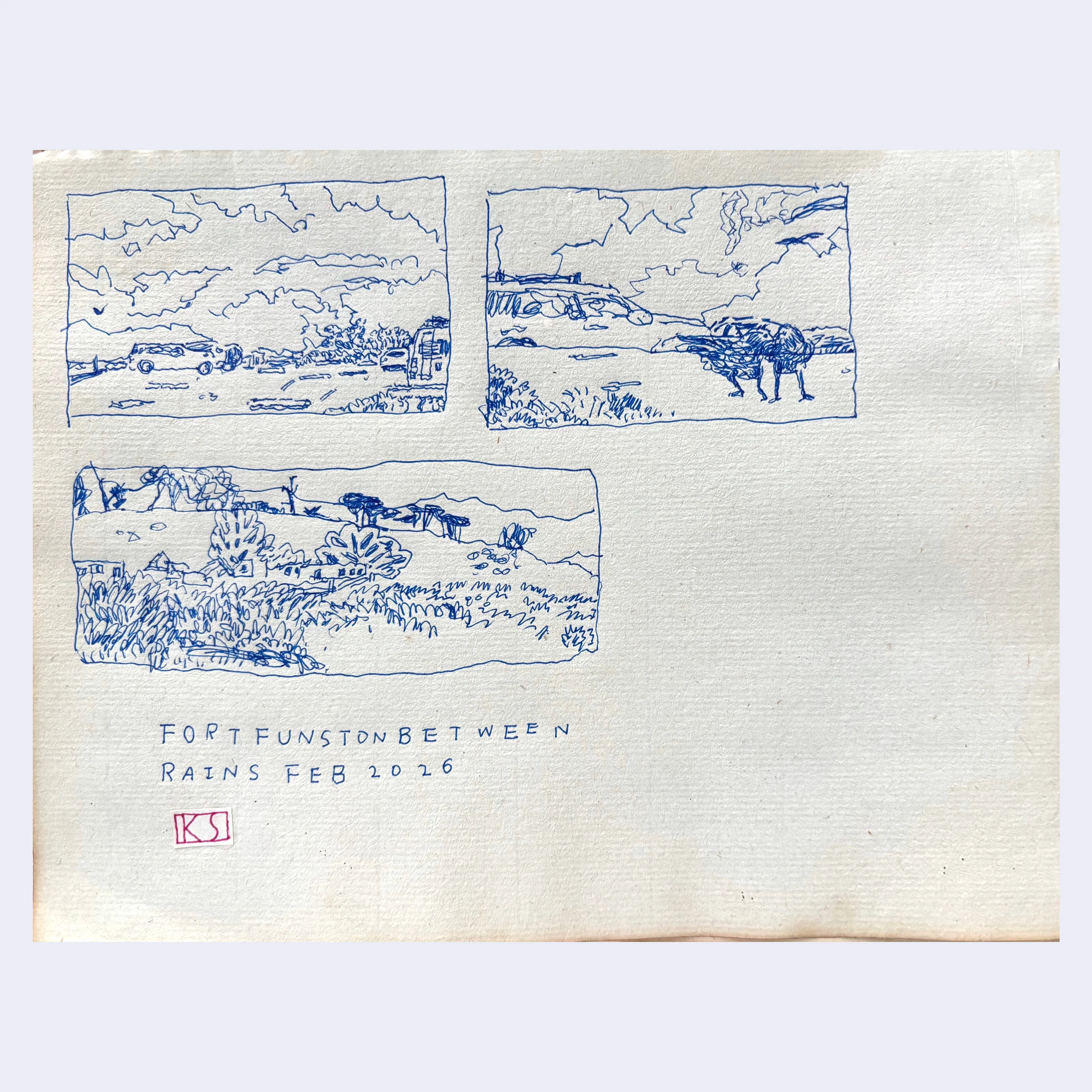 Rakugaki 8 (2026) - King Szeto - "Fort Funston Between Rains"