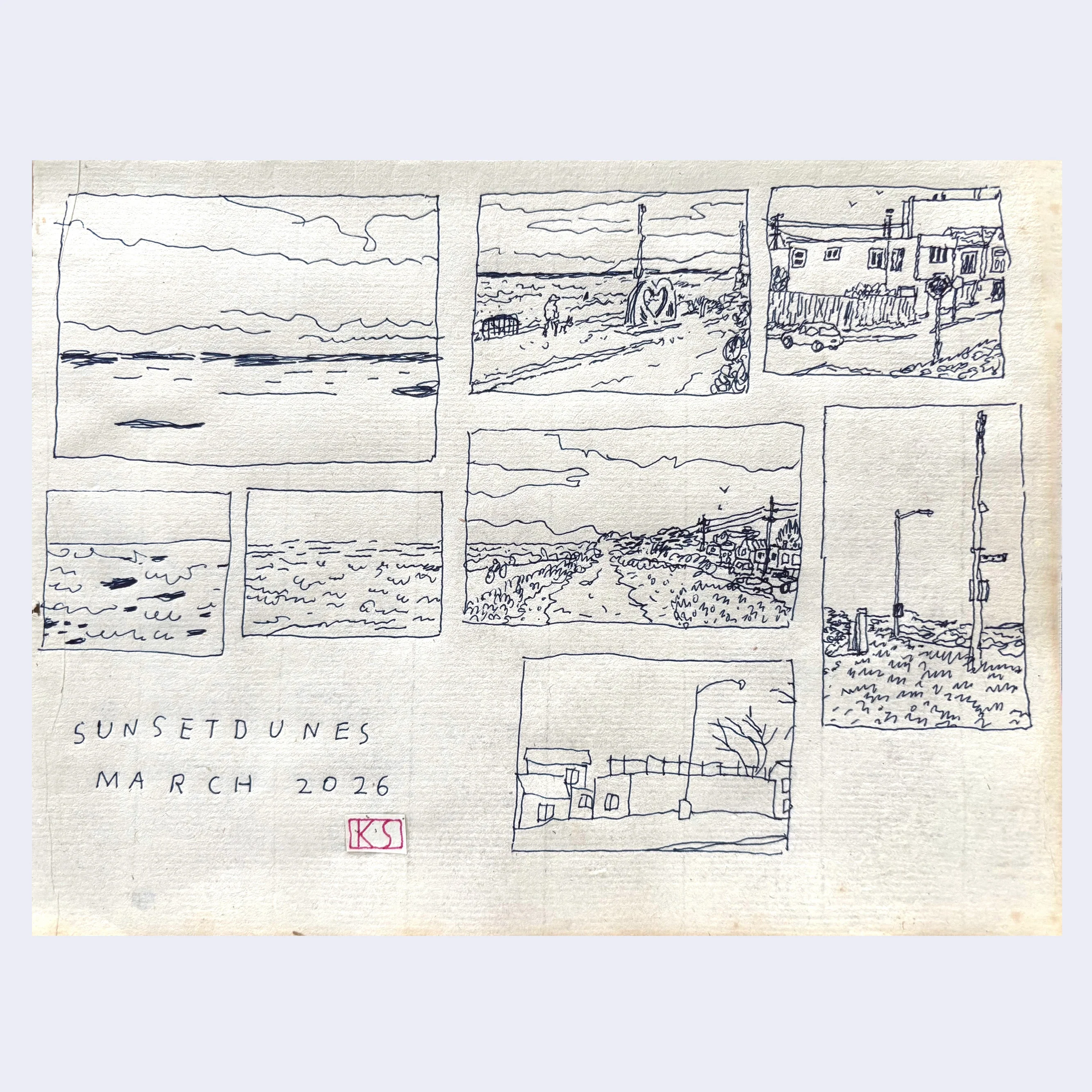 Rakugaki 8 (2026) - King Szeto - "Sunset Dunes"