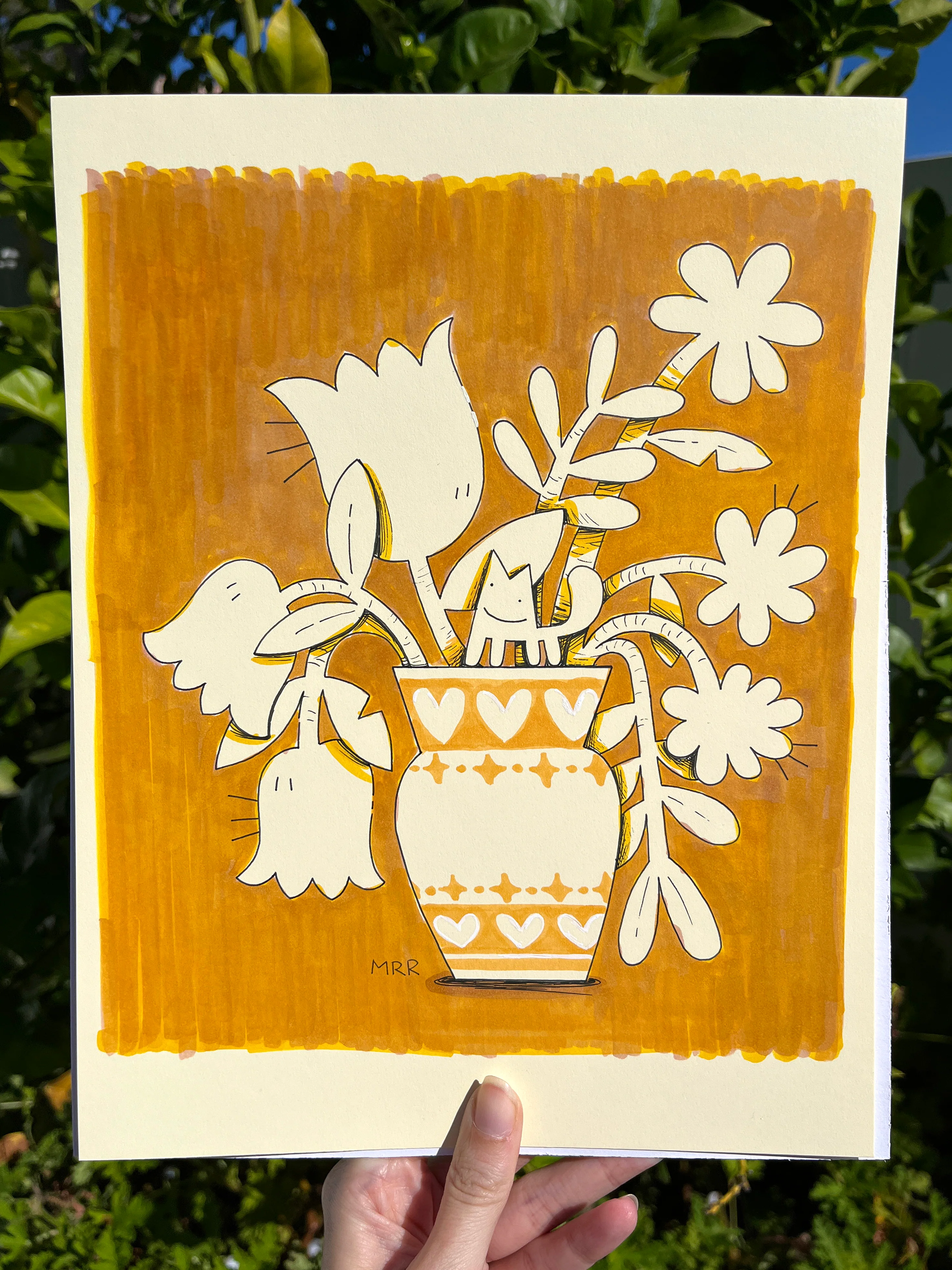 Rakugaki 8 (2026) - Megan Rose Ruiz - "Ochre Cat Vase" - Image 2