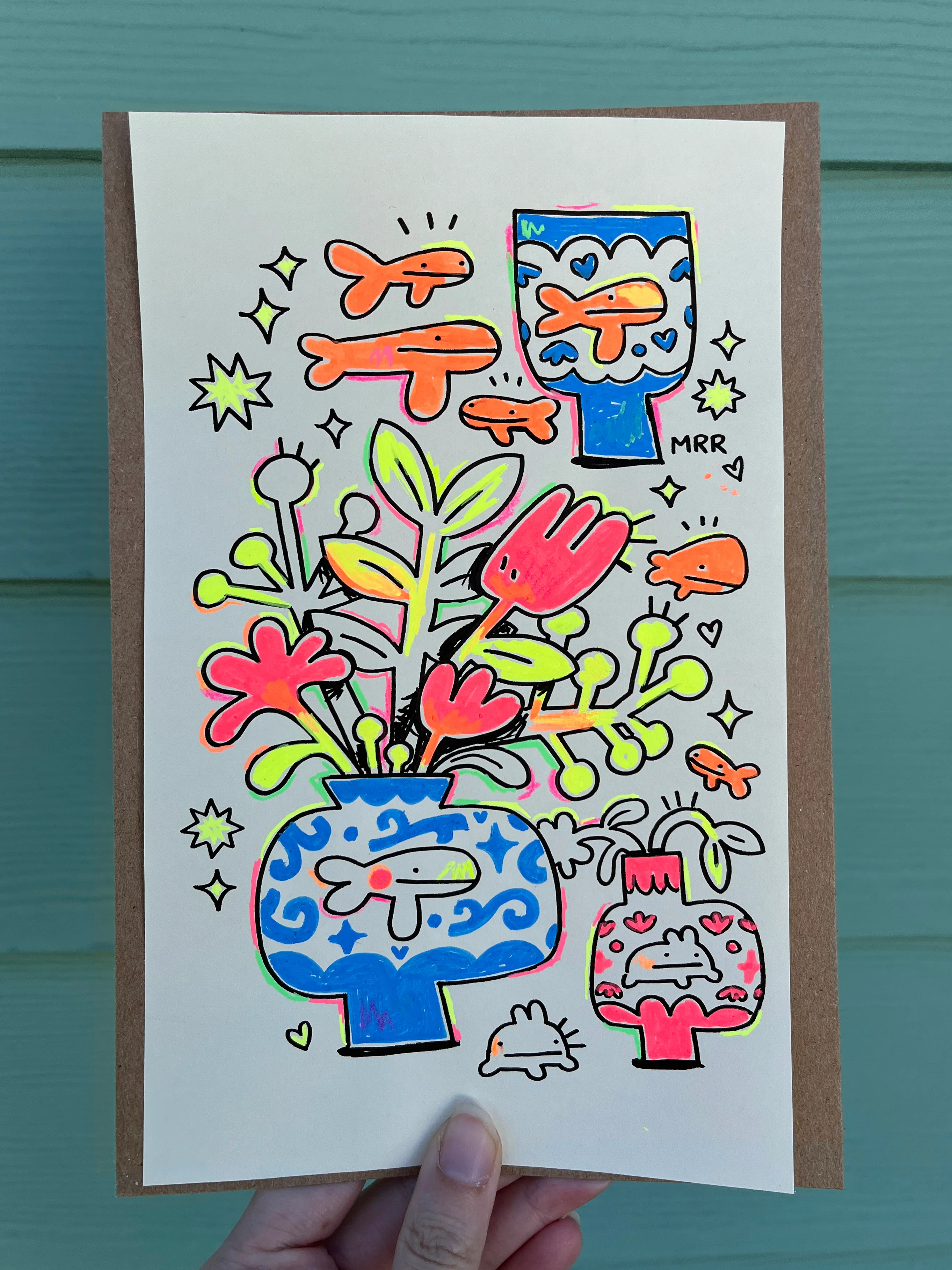 Rakugaki 8 (2026) - Megan Rose Ruiz - "Small Fish Vase" - Image 2