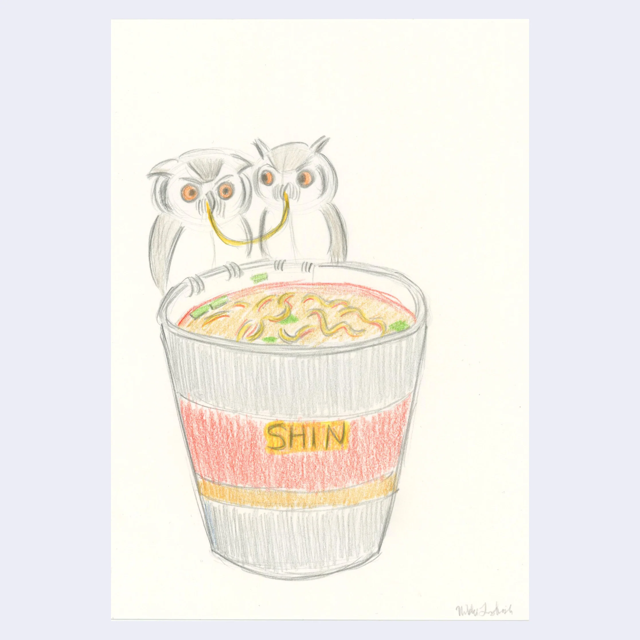 Rakugaki 8 (2026) - Nikki Longfish - "Shin Owls"