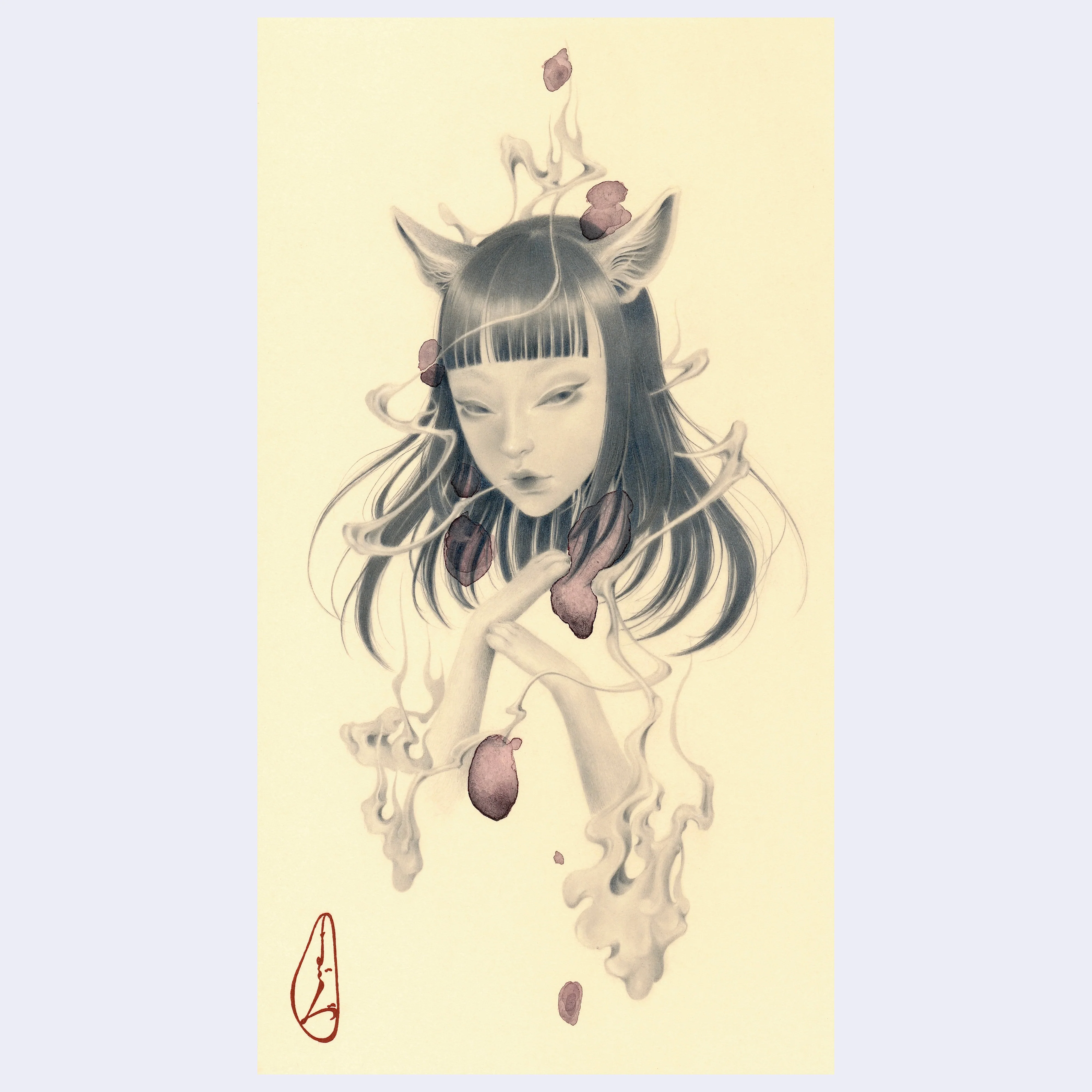 Rakugaki 8 (2026) - Ozabu - "逢ふべからざる者 — 狐（Never Meant To Meet —Kitsune)"
