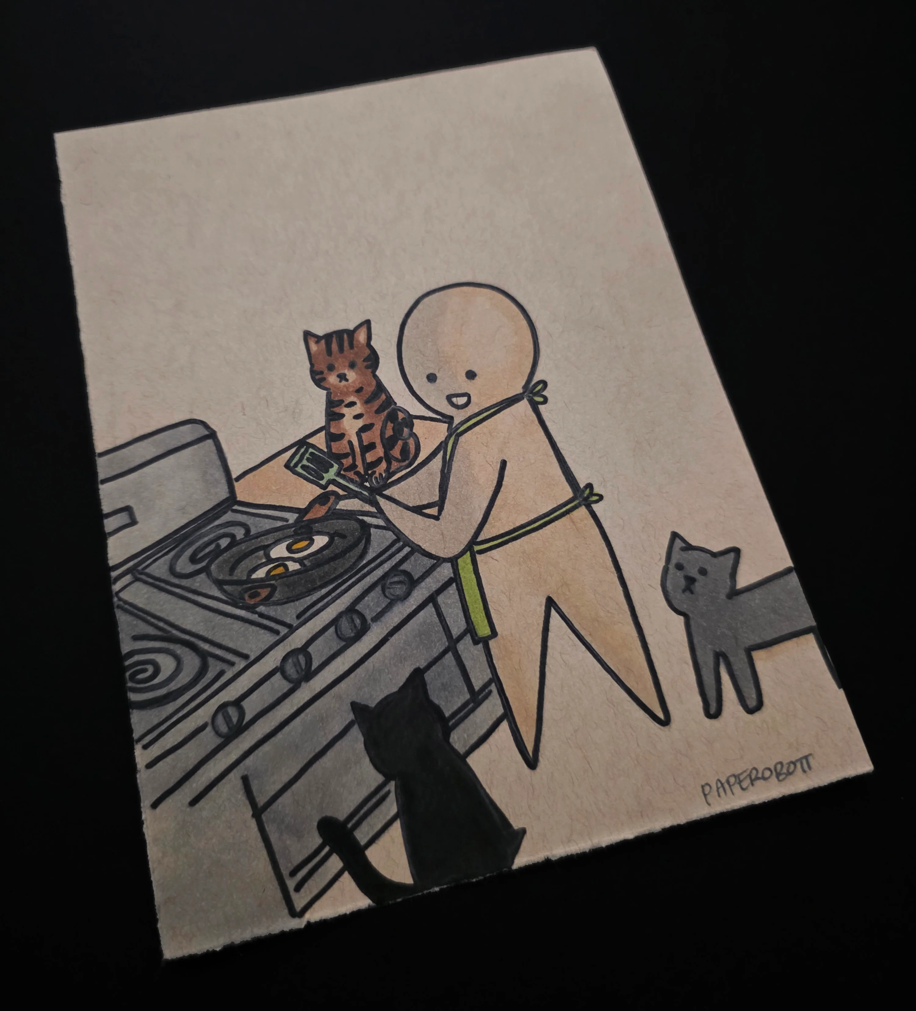Rakugaki 8 (2026) - Paperobott - "Breakfast Time" - Image 2
