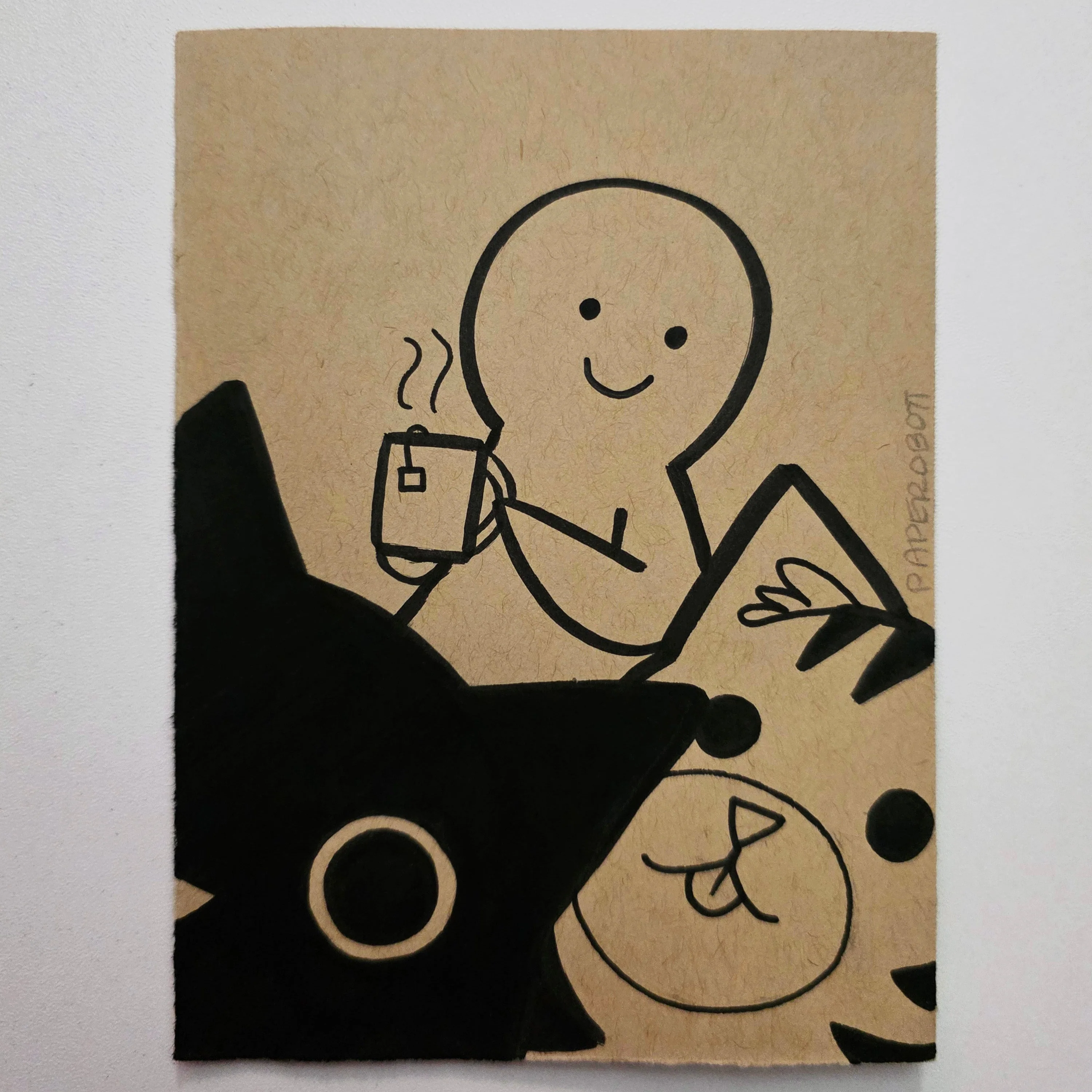 Rakugaki 8 (2026) - Paperobott - "Meow Tea Time"