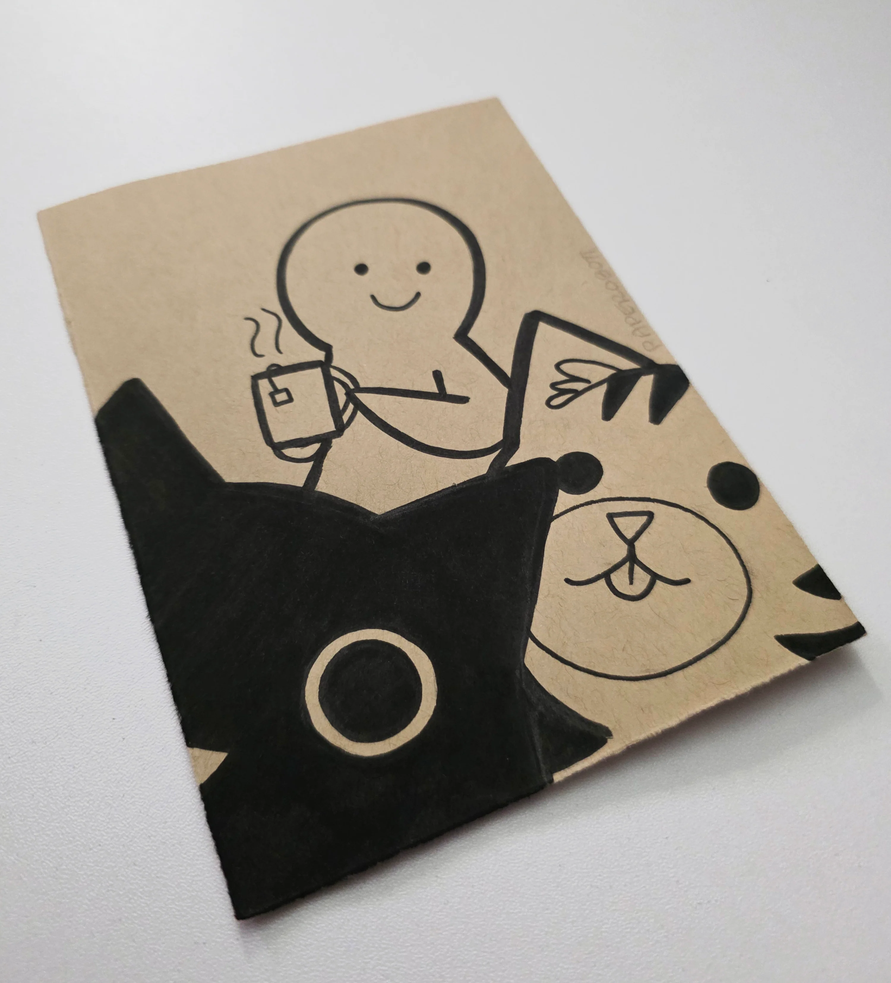 Rakugaki 8 (2026) - Paperobott - "Meow Tea Time" - Image 2