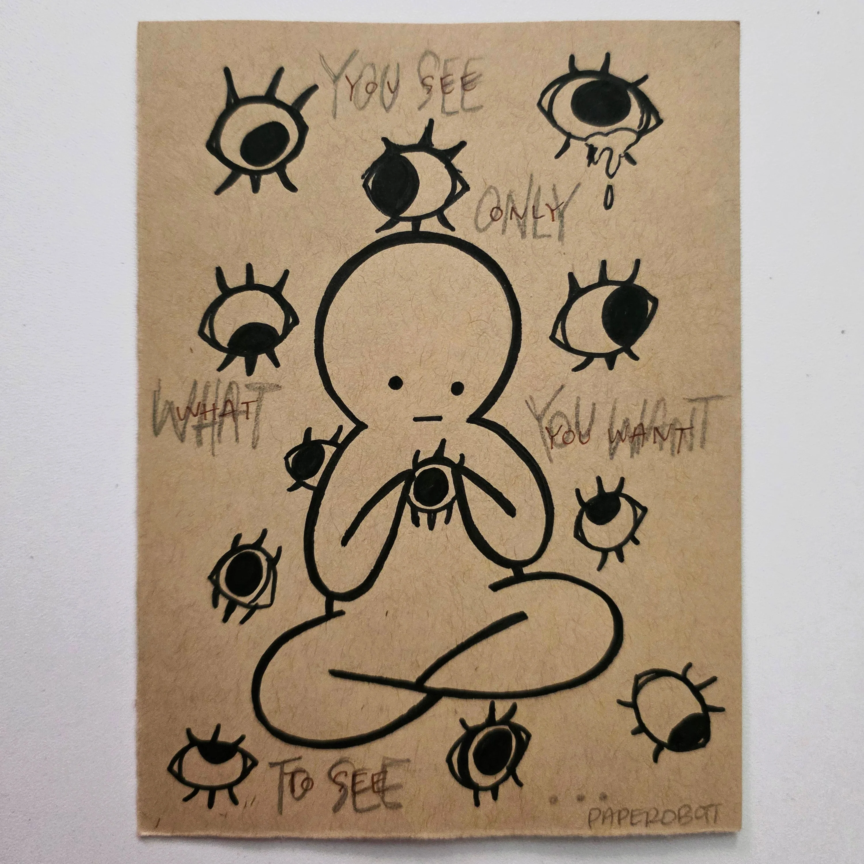 Rakugaki 8 (2026) - Paperobott - "You Only See What You Want to See"