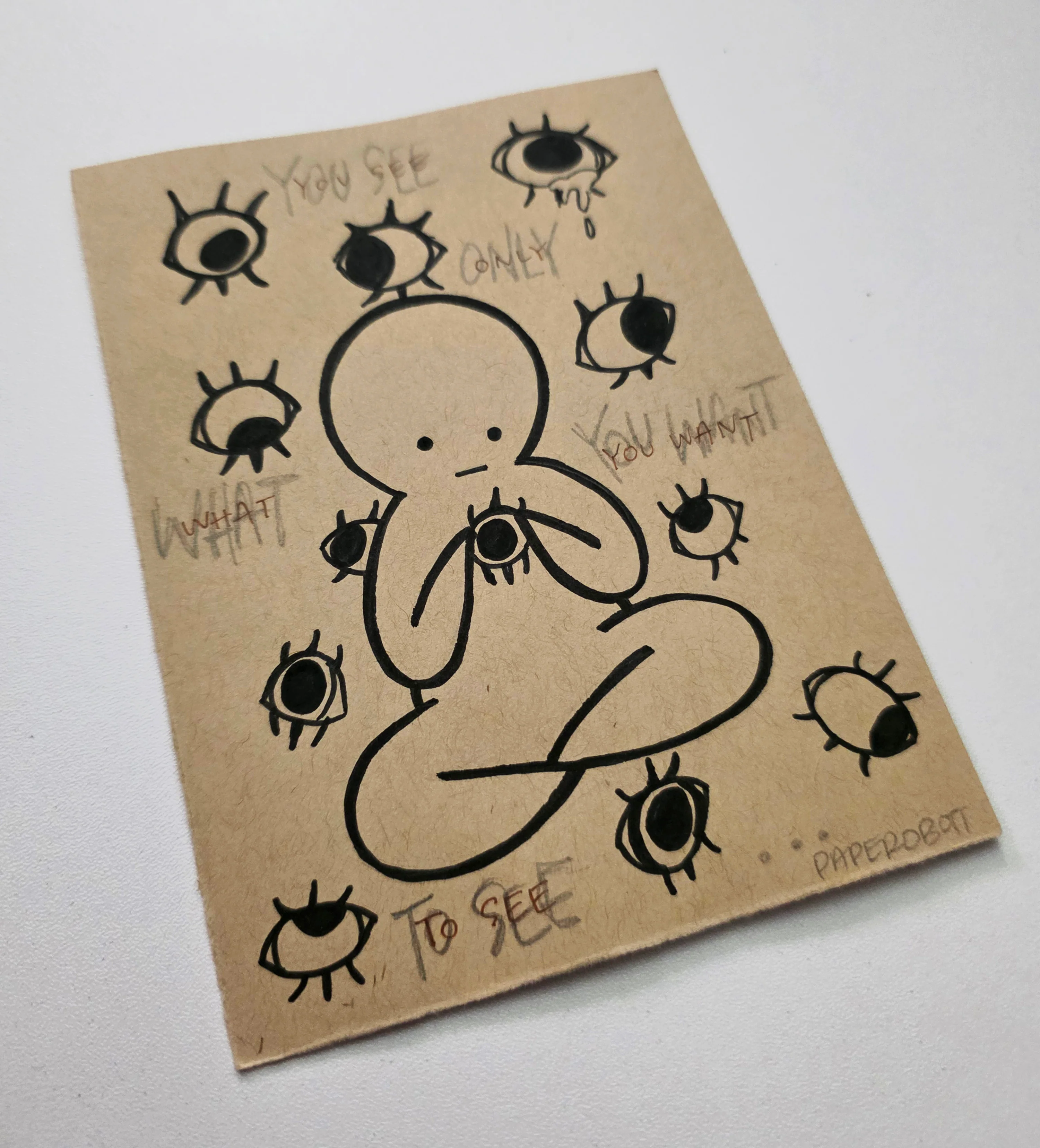 Rakugaki 8 (2026) - Paperobott - "You Only See What You Want to See" - Image 2