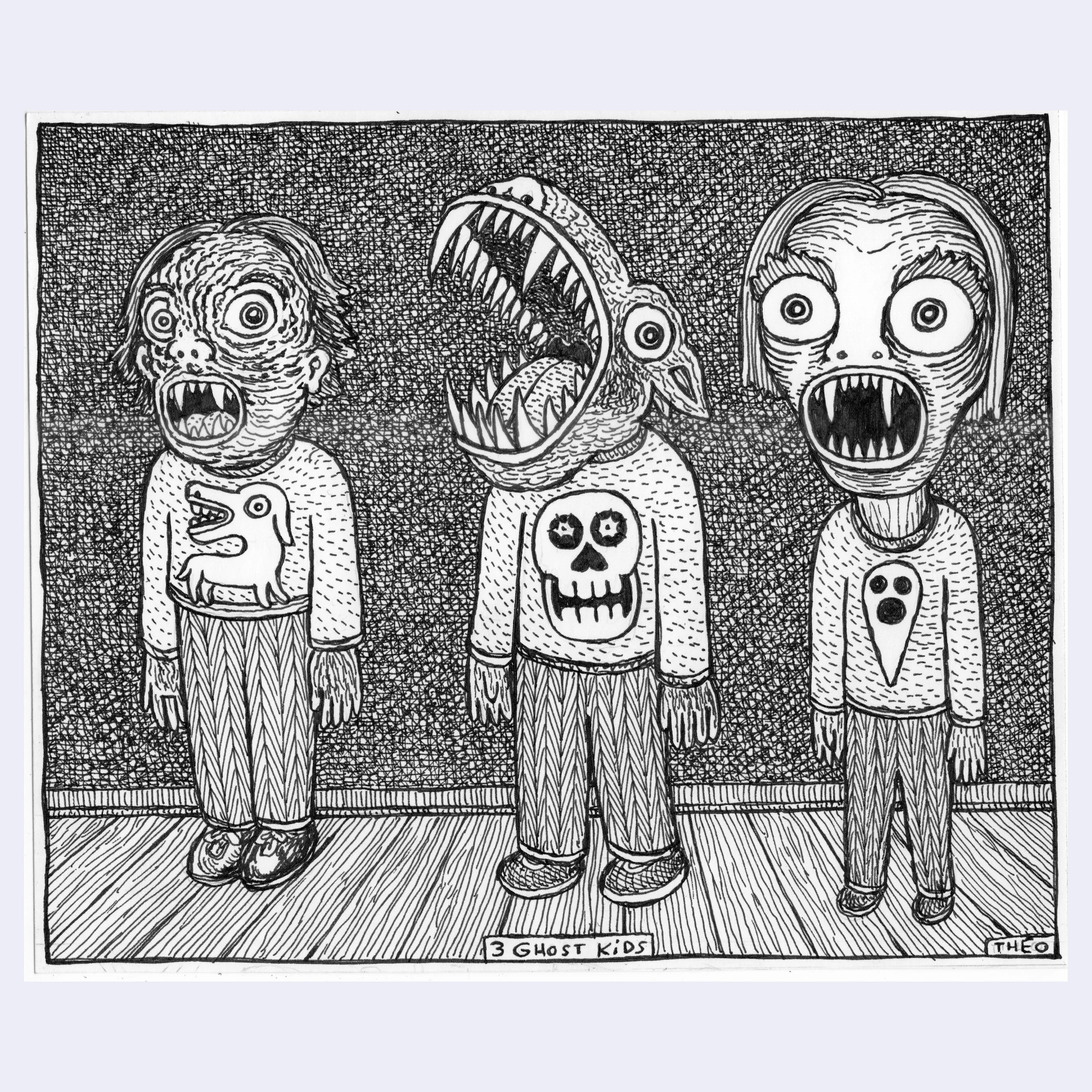 Rakugaki 8 (2026) - Theo Ellsworth - "3 Ghost Kids"