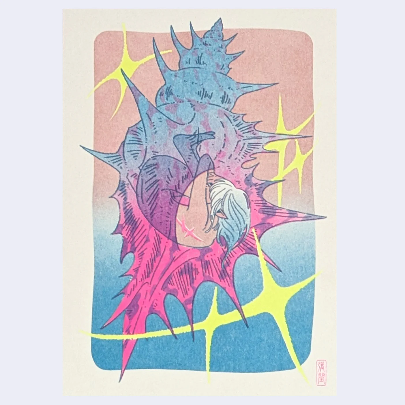 Saefern - “Fake Home" Risograph Print