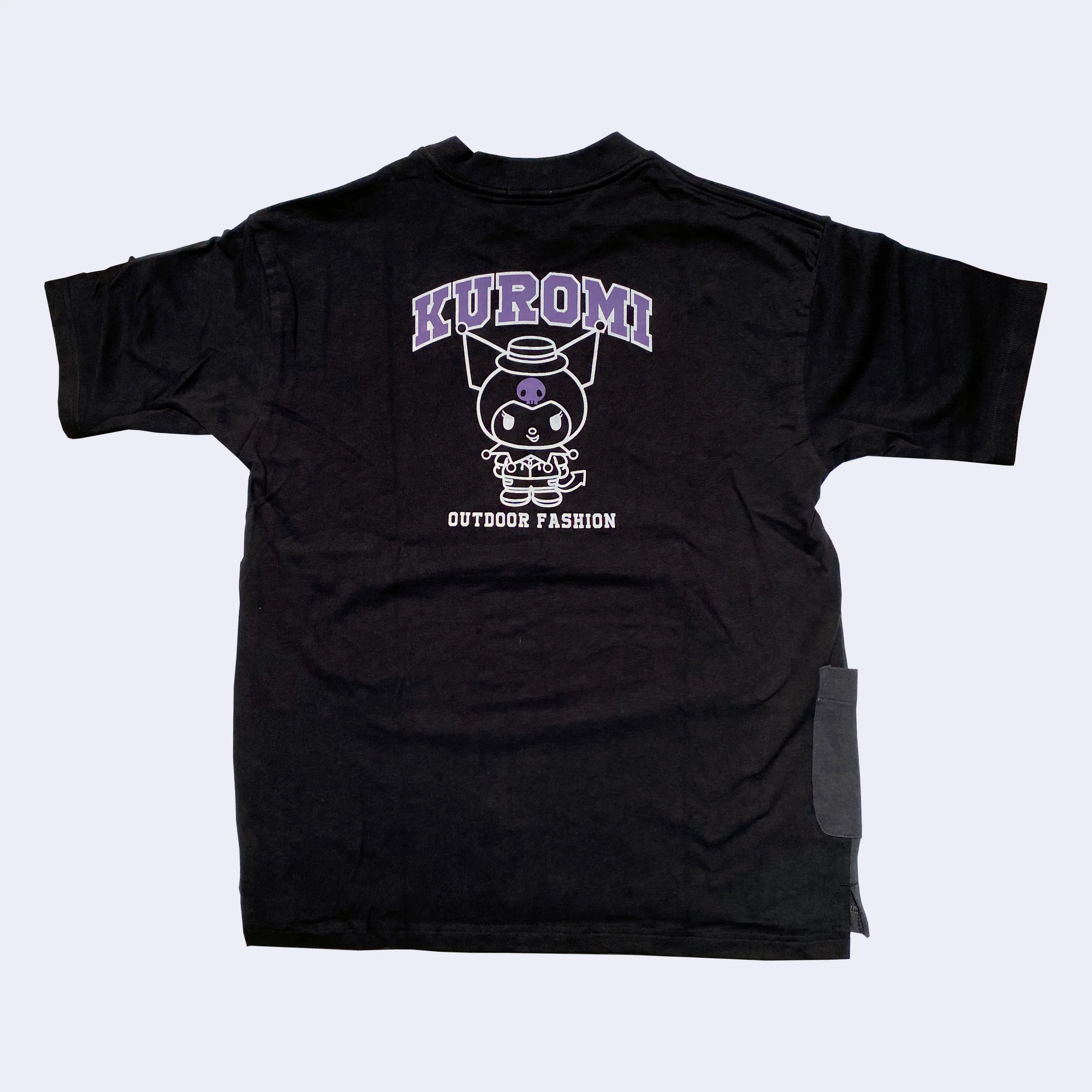 Sanrio - Kuromi "Enjoy the Outdoors" Oversized T-Shirt (Black) - Image 2