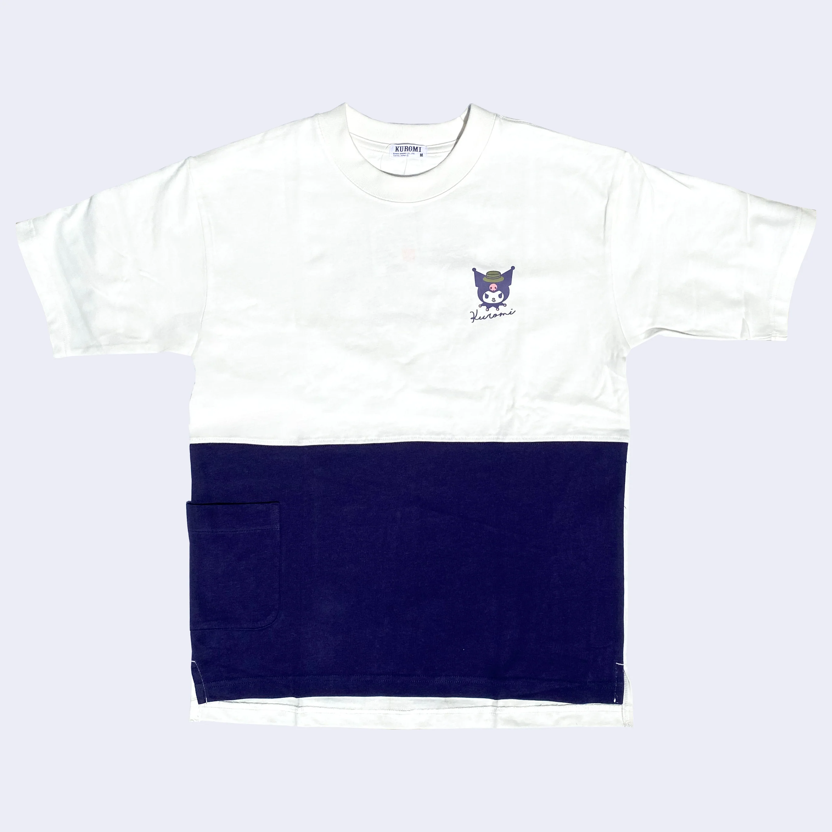 Sanrio - Kuromi "Enjoy the Outdoors" Oversized T-Shirt (White/Purple)